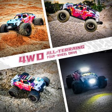 Esun RC-Auto Ferngesteuertes Auto, RC Auto Offroad, 4WD Monster Truck Ferngesteuert (Packung, Komplettset), Fernsteuerung Auto für Erwachsene und Kinder ab 5 6 8 10 Jahre