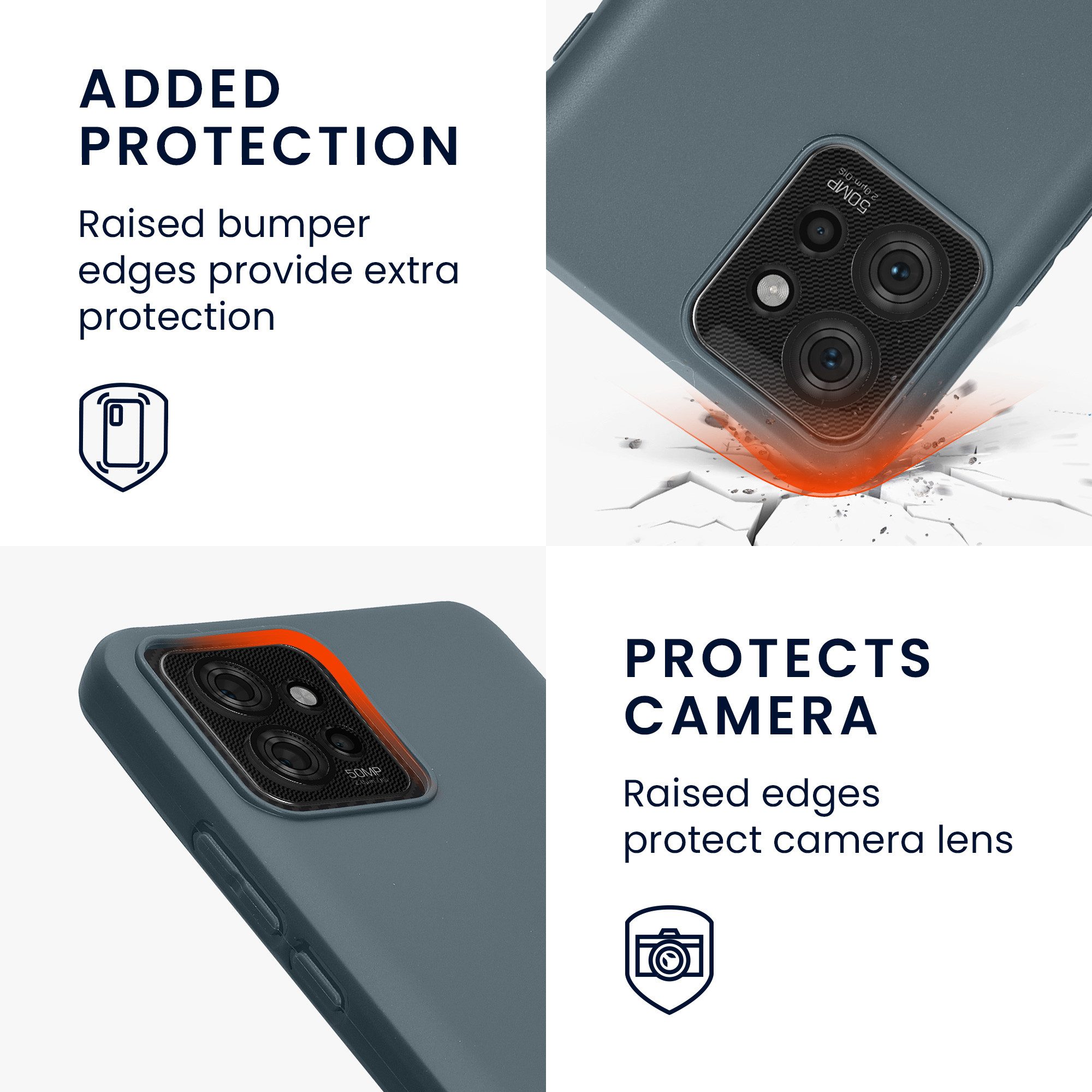 kwmobile Handyhülle Hülle für Motorola ThinkPhone, Hülle Silikon - Soft Handyhülle - Handy Case Cover