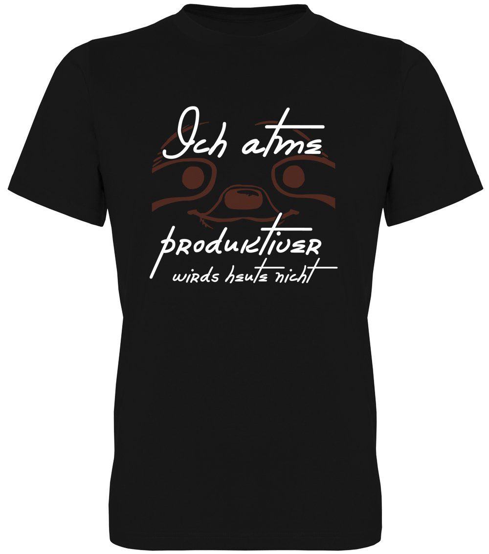 Ggraphics TShirt Ich atme produktiver wird’s heute nicht Herren T
