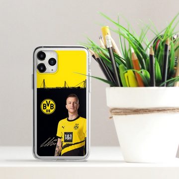 DeinDesign Handyhülle Borussia Dortmund Marco Reus BVB Marco Reus 23/24, Apple iPhone 11 Pro Max Silikon Hülle Bumper Case Handy Schutzhülle