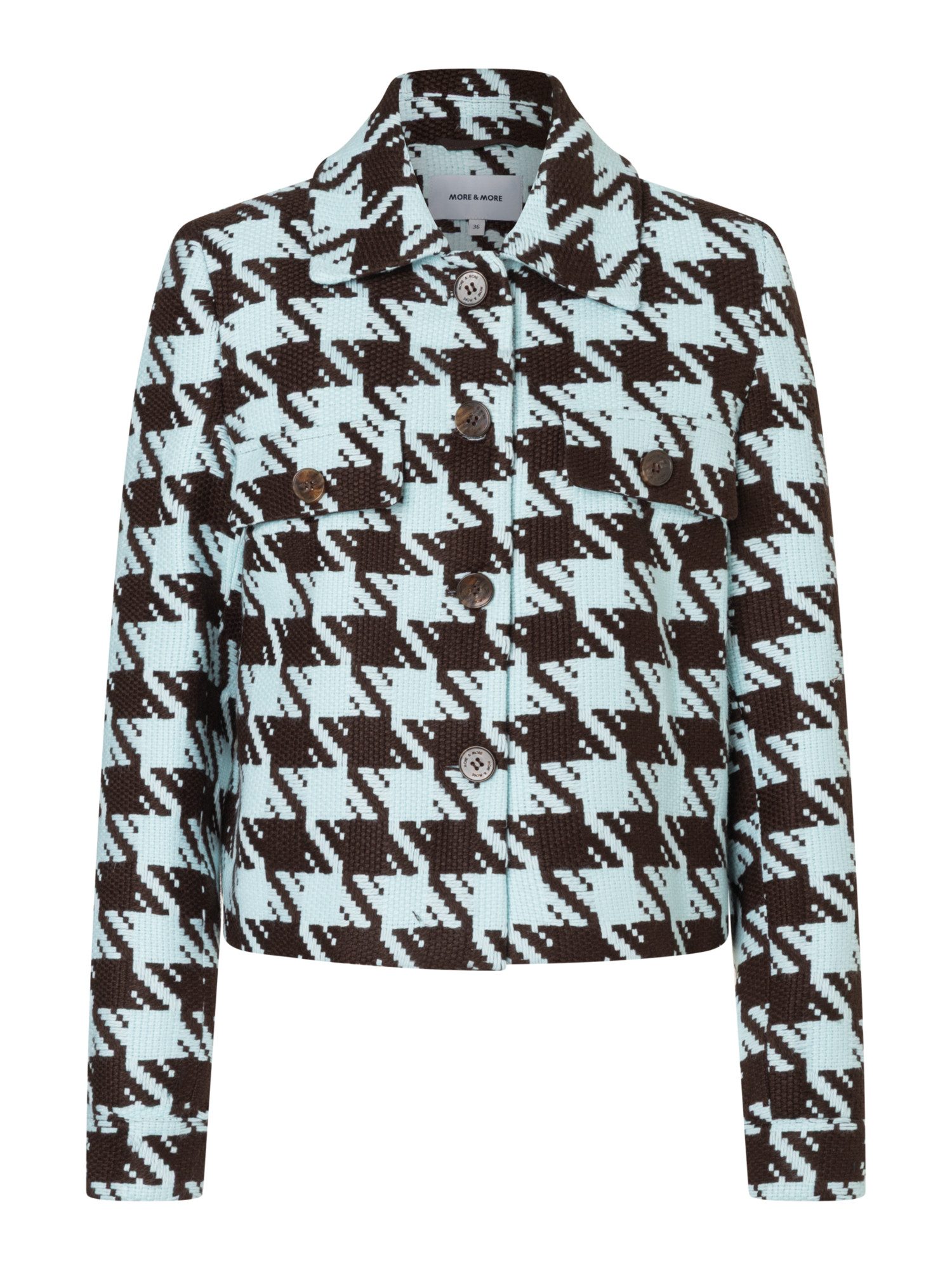 MORE&MORE Blouson kurze, weite, karierte Jacke günstig online kaufen