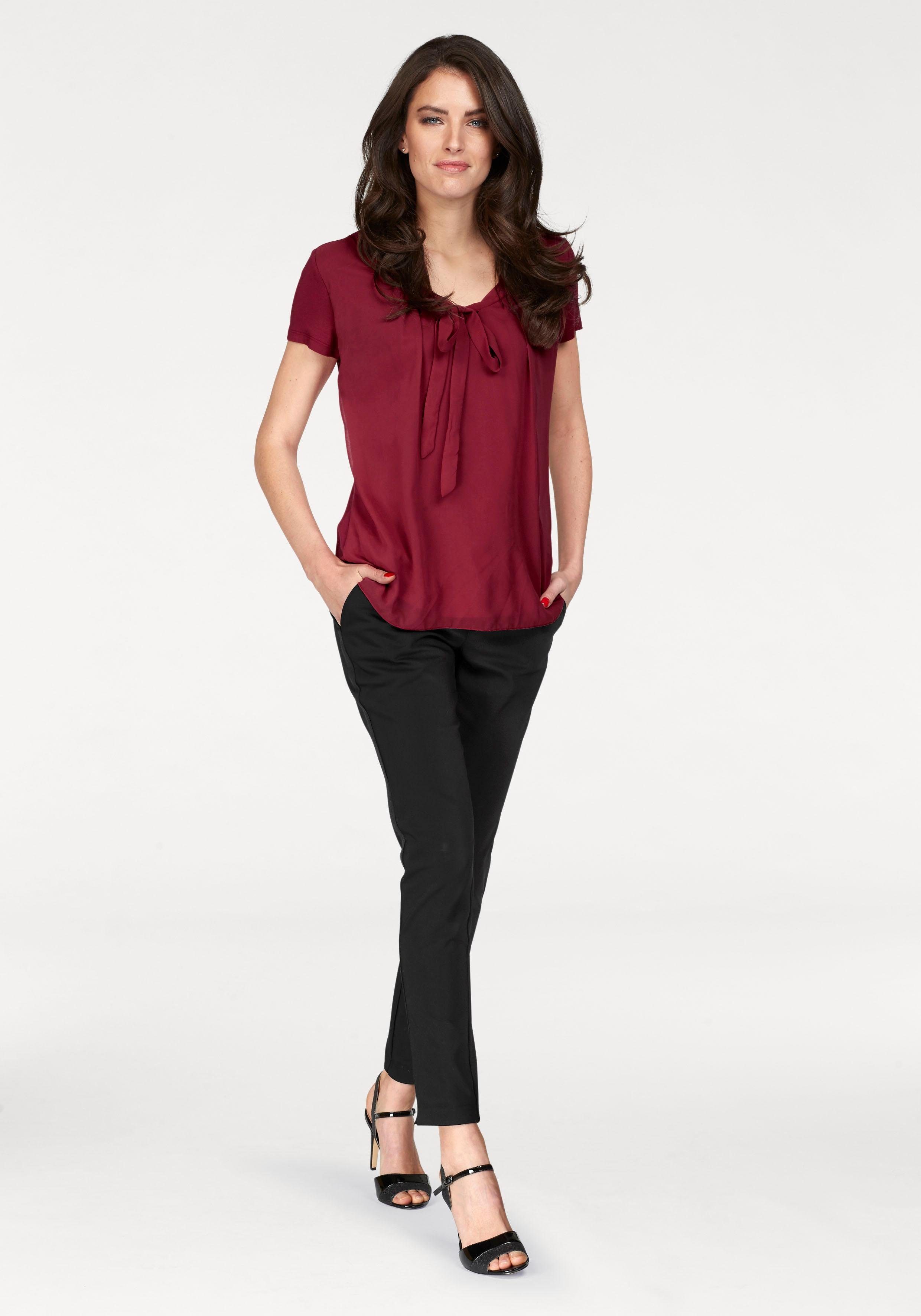 Aniston SELECTED Shirtbluse mit gedoppeltem Vorderteil – Bild 4 von 5