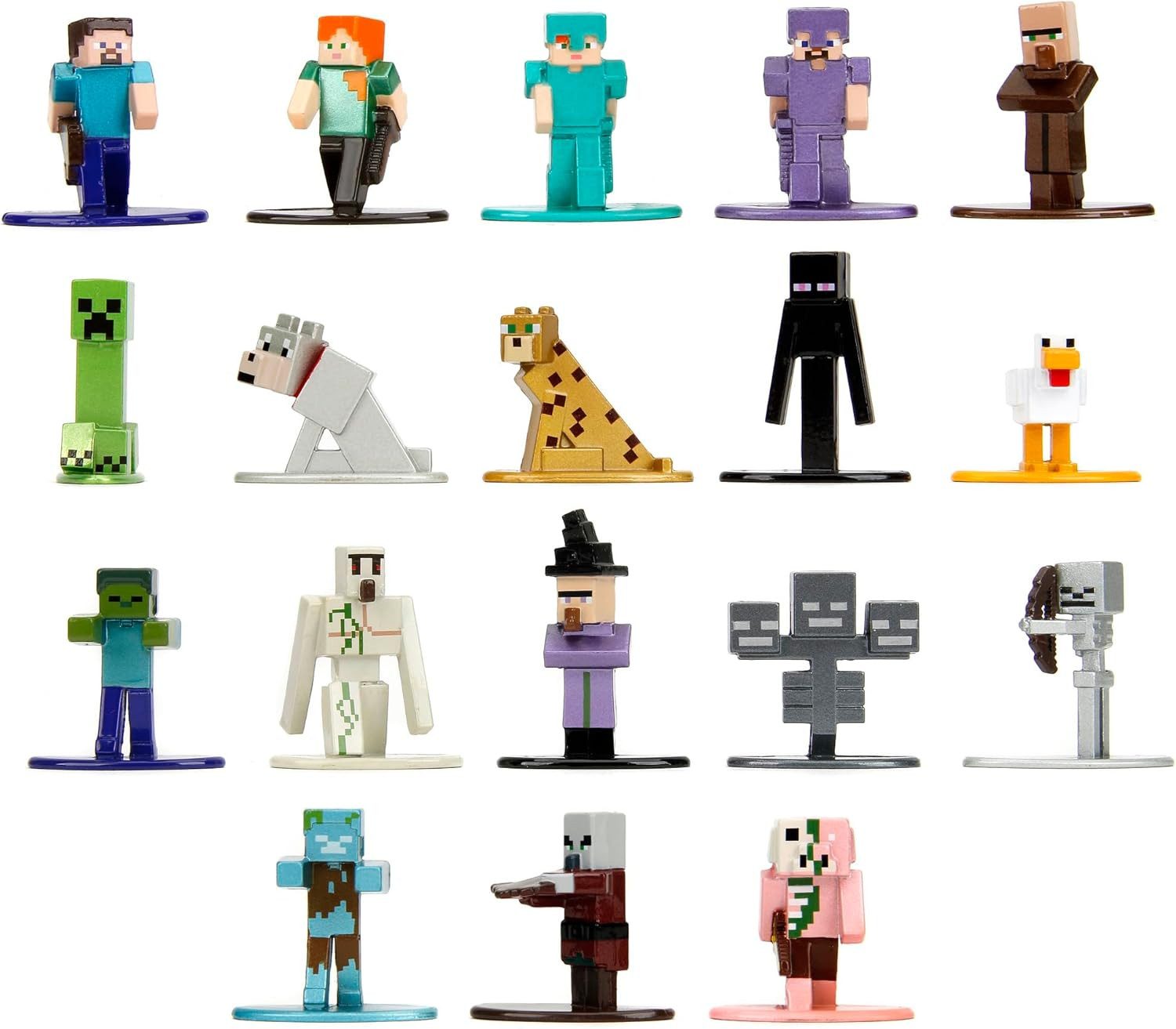 JADA Spielfigur Jada 9335846314R00 - Minecraft Multi-Pack Nanofigs, Wave 12