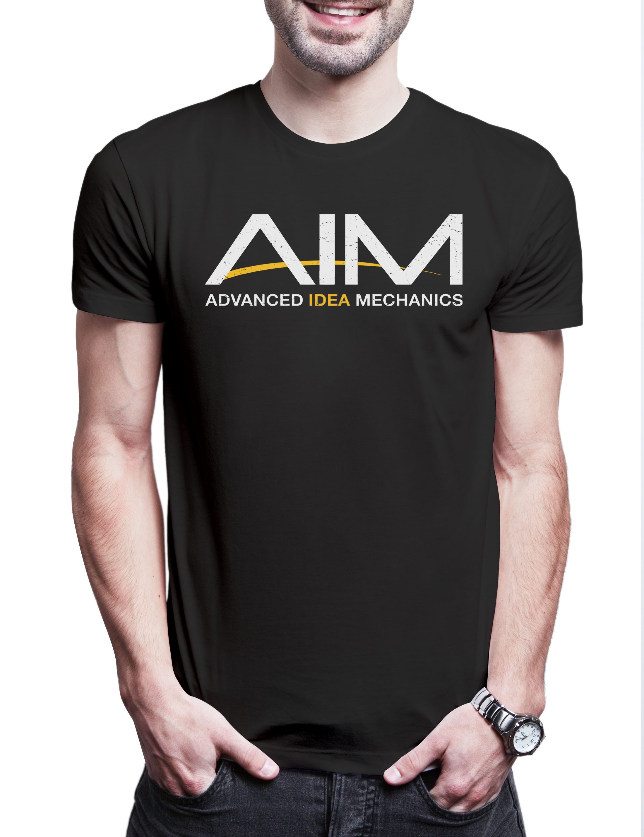 Print-Shirt Advanced Idea Mechanics Logo Herren T-Shirt Iron Logo Arc Man Stark