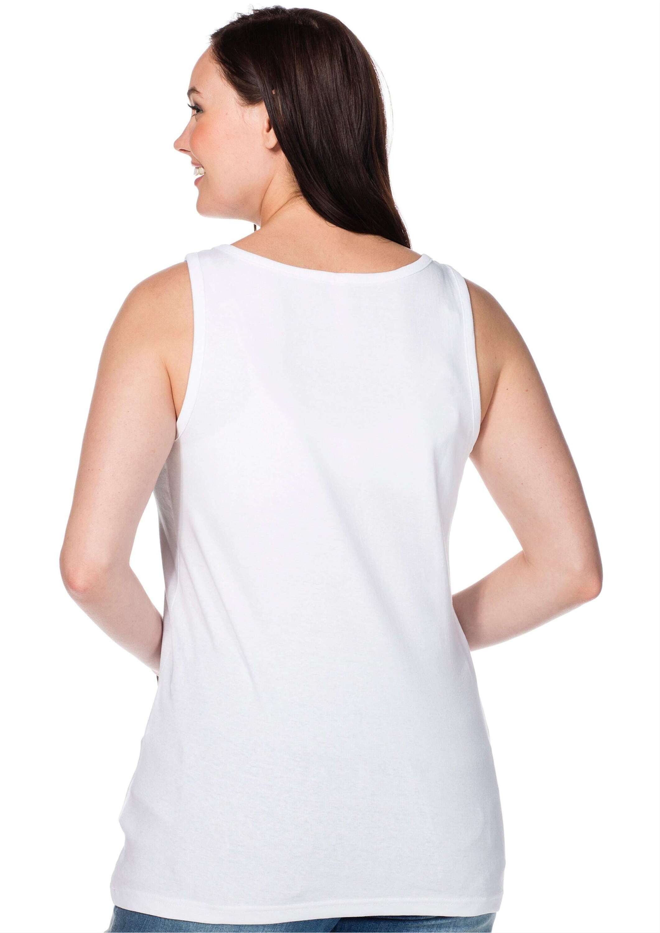 Sheego Shirttop Tanktop Ärmellos – Bild 2 von 5