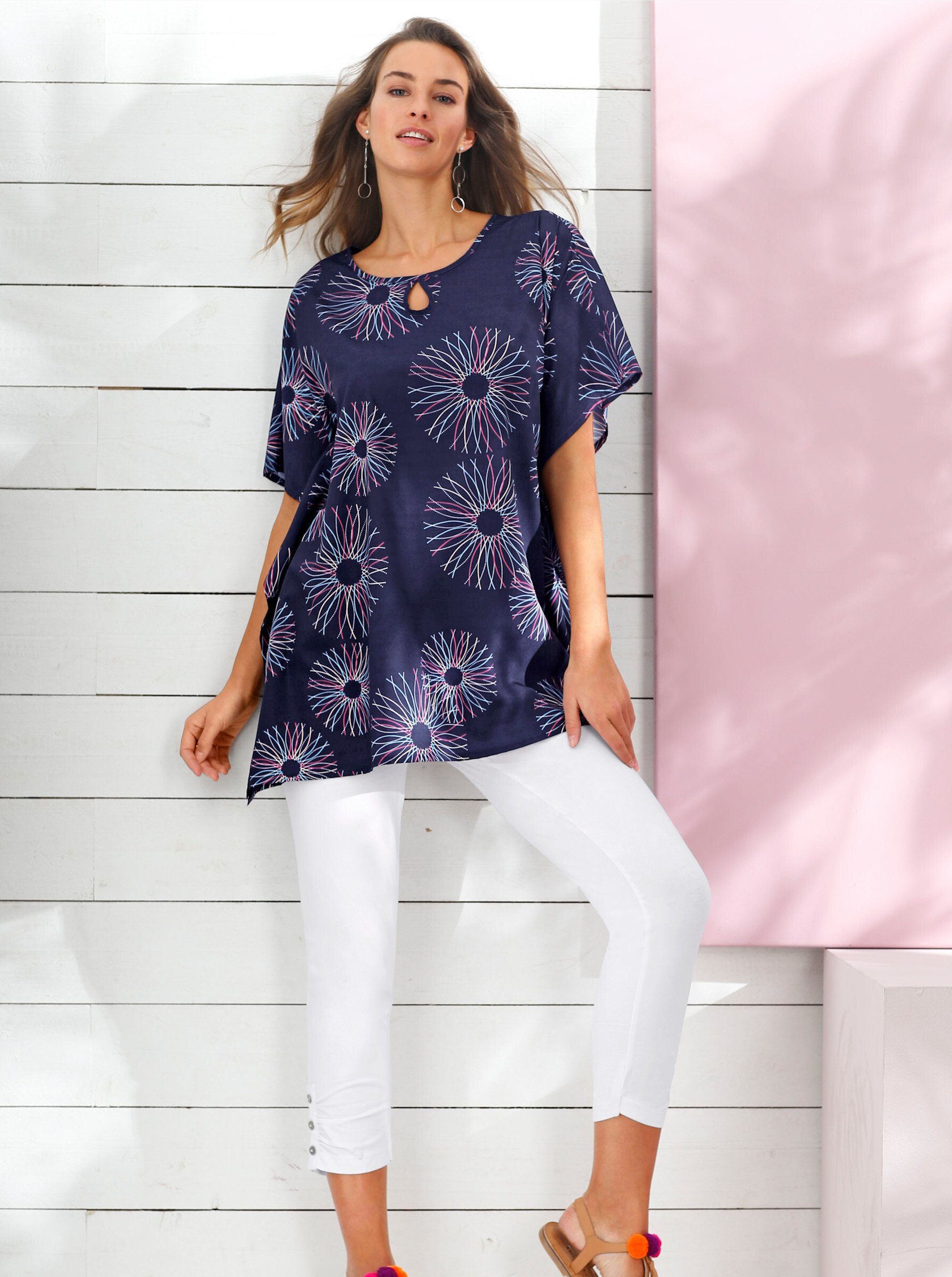 Sieh an! Klassische Bluse Kurzarmbluse günstig online kaufen