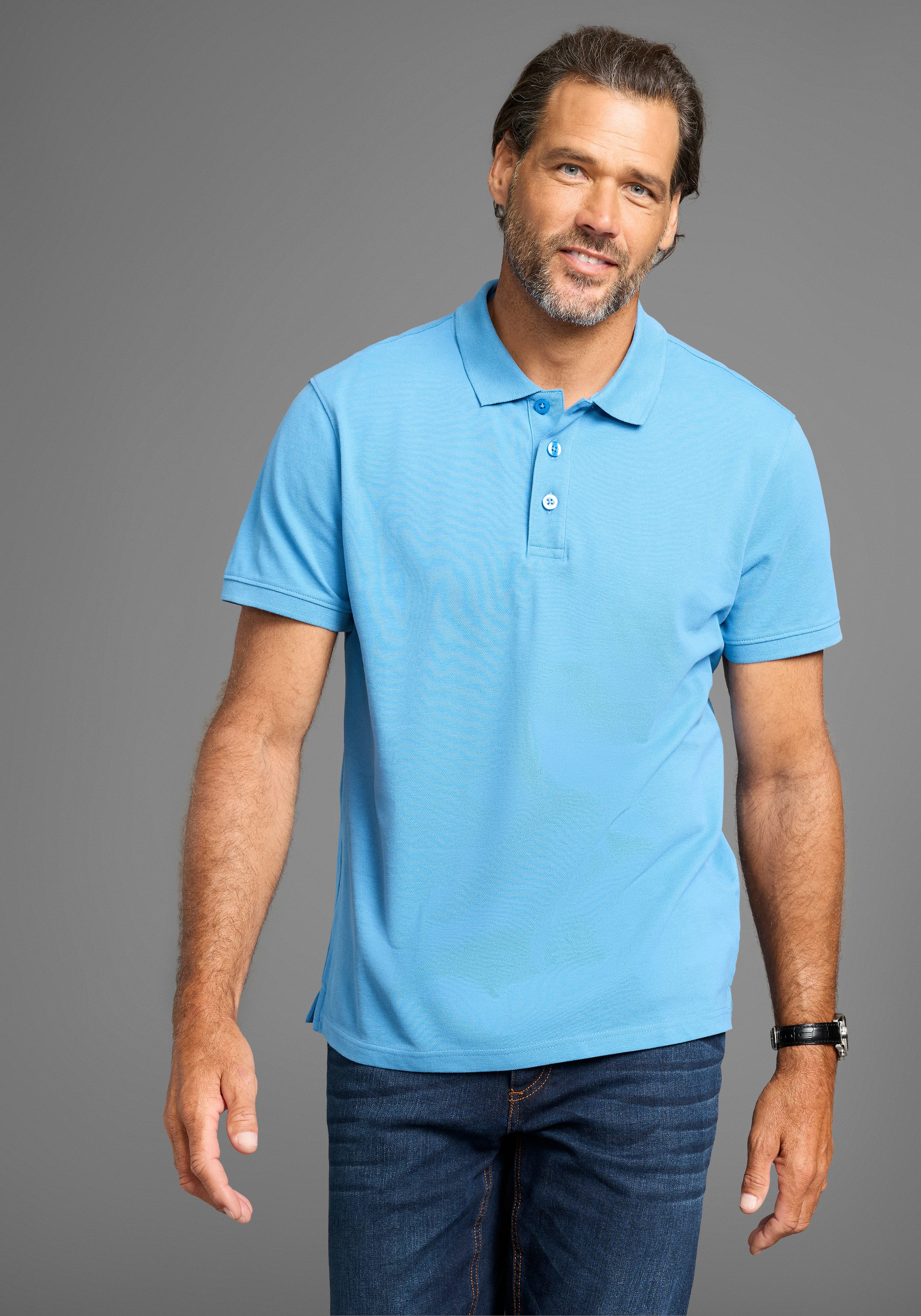 Man's World Poloshirt (2-er Pack) in tollen Farbkombinationen günstig online kaufen