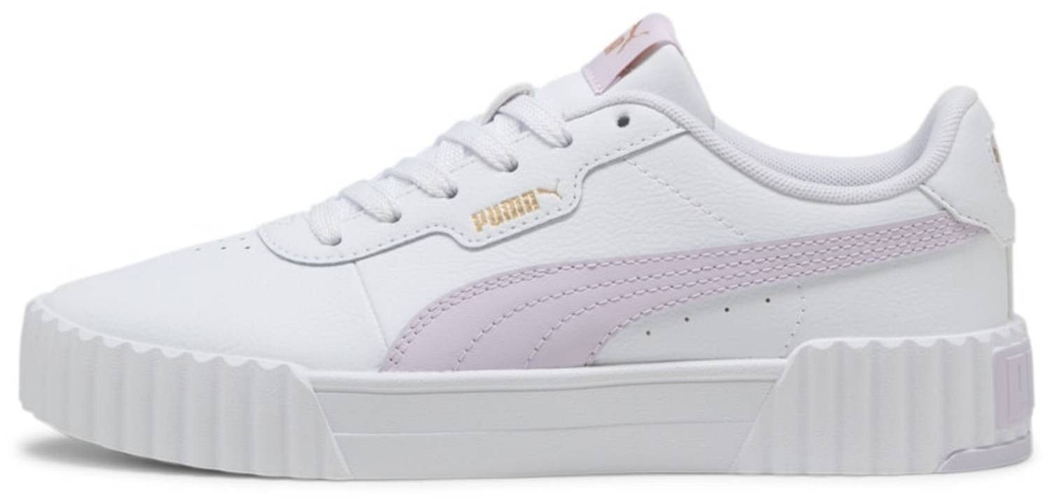PUMA Puma Carina 3.0 White-Lilac Frost-Gold Sneaker günstig online kaufen