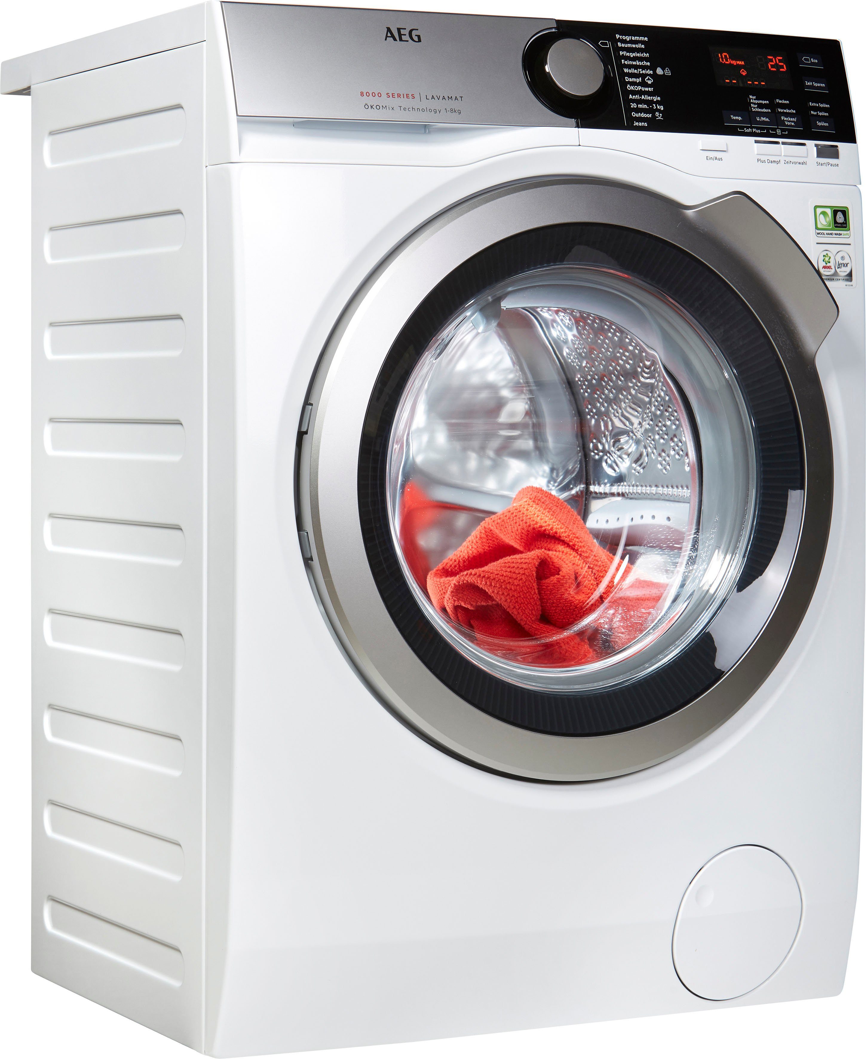 AEG Waschmaschine Serie 8000 LAVAMAT L8FE74485, 8 kg, 1400 U/min, ÖKOMix -  Faserschutz online kaufen | OTTO