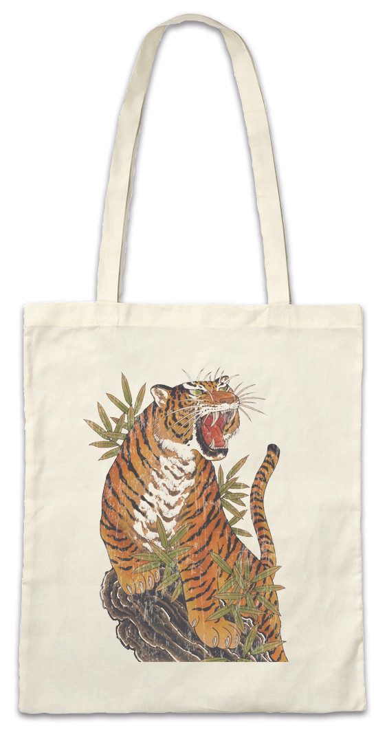 Beuteltasche Yak Tiger Stofftascheurai Warrior Way Banzai Japan Japanese