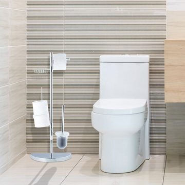 relaxdays Badezimmer-Set WC-Garnitur universal
