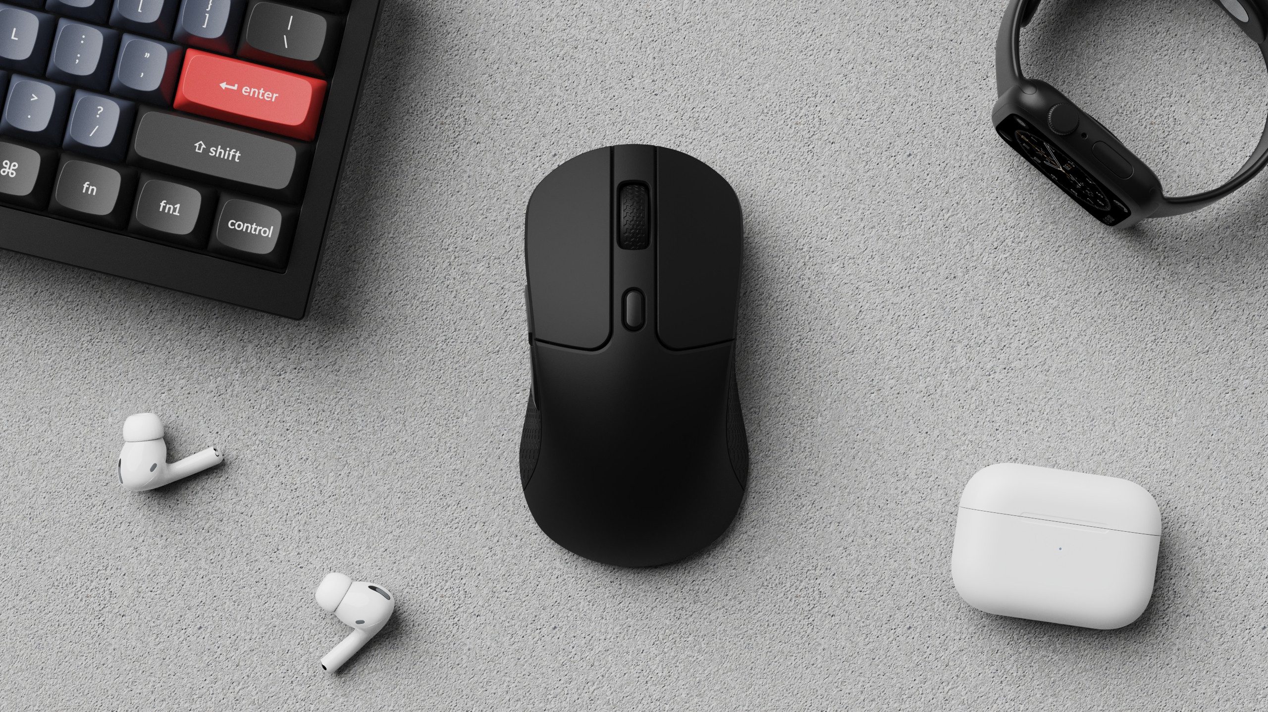 Keychron M3 1K Wireless Mouse Black Maus