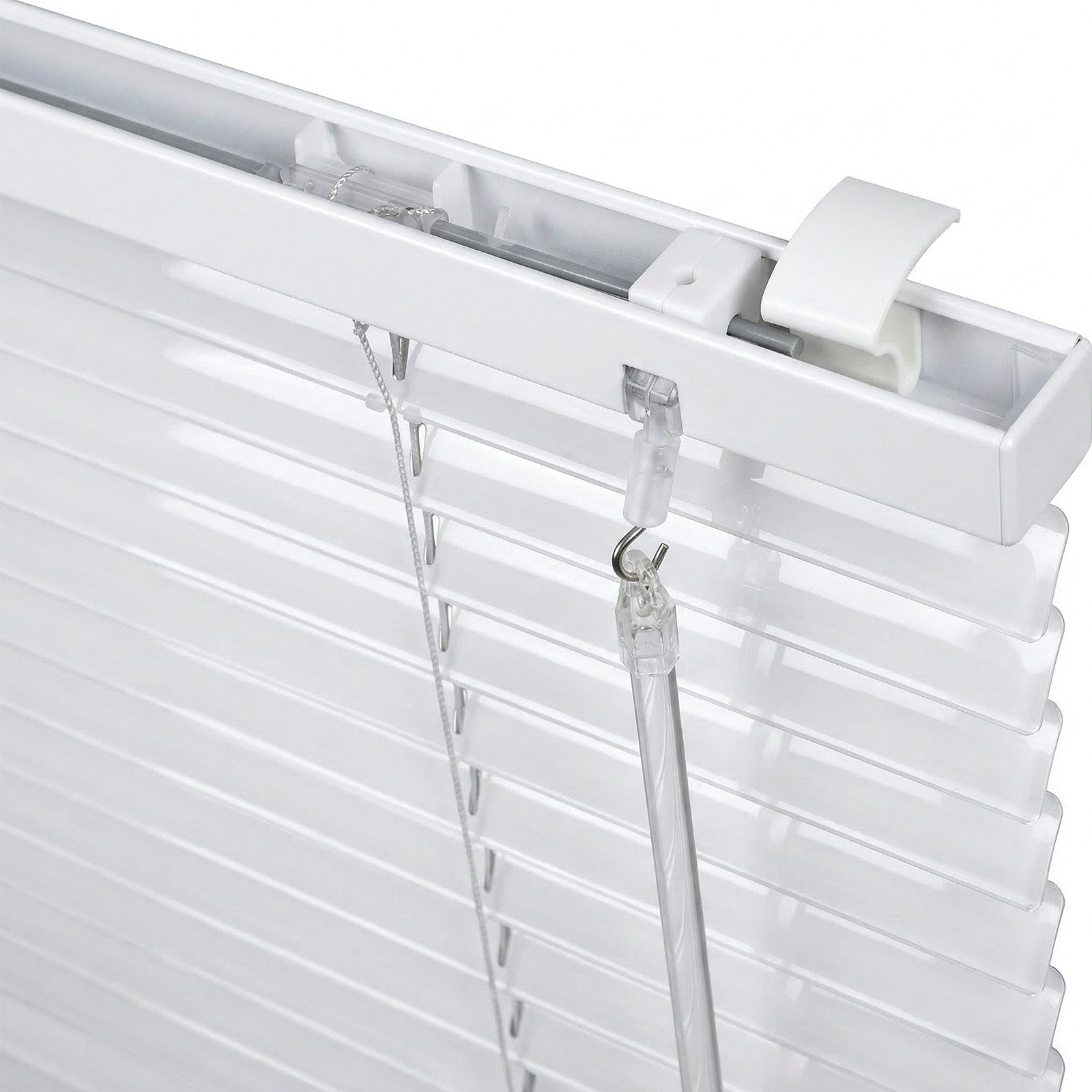 Sekey Jalousie Aluminium-Jalousie Klemmfix ohne Bohren für fenster Sichtschutz, freihängend, 25mm Alu-Lamellen, Klemmfix ohne Bohren, inkl. Zubehör