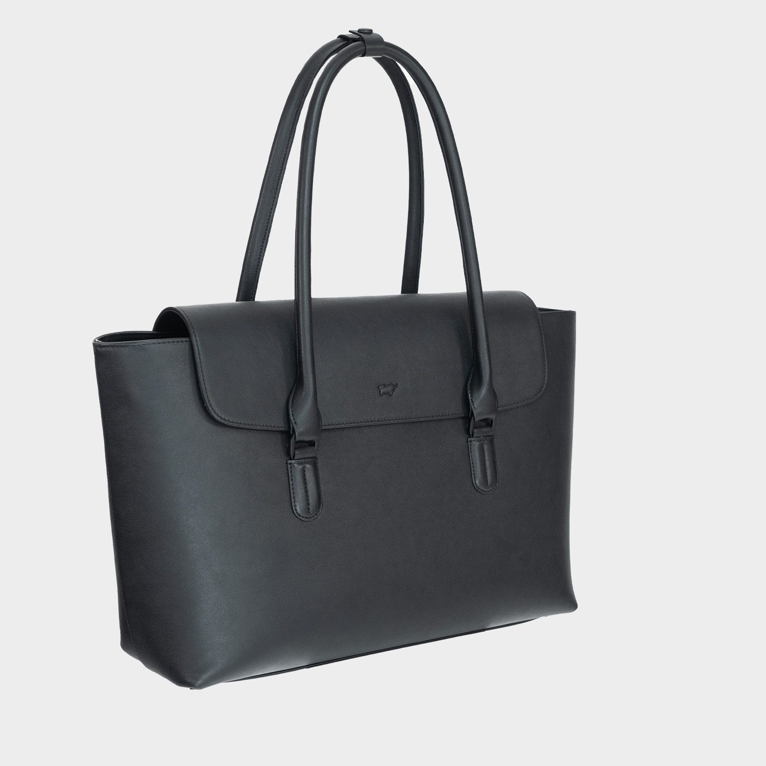Braun Büffel Handtasche KAROLINE SIGNATURE Tote Large schwarz