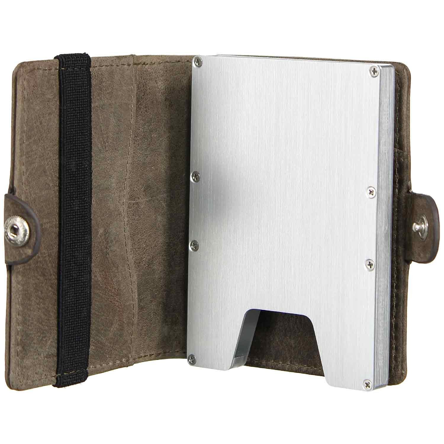 CRIPT Geldbörse Cript RFID Kreditkartenetui 3.55 STEEL grey