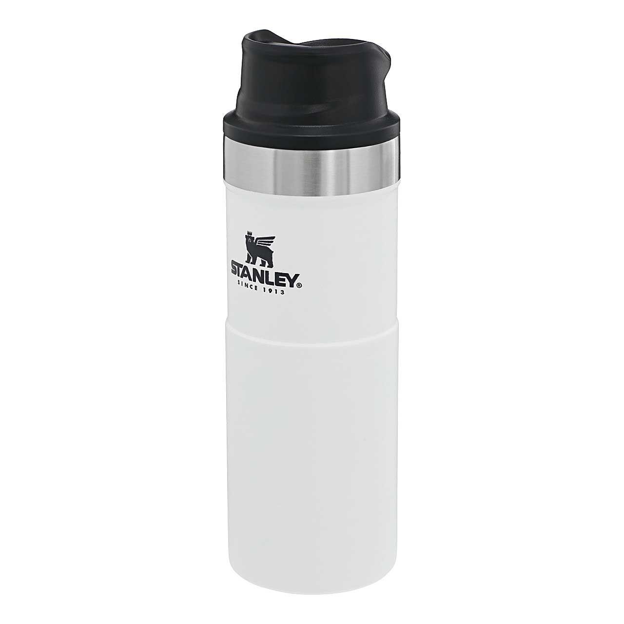 STANLEY Coffee-to-go-Becher Stanley Kaffeebecher CLASSIC TRIGGER-ACTION 0,473 l Polar White