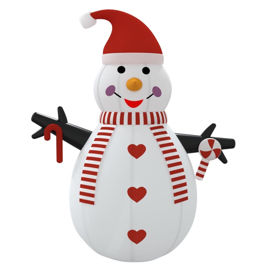 vidaXL Schneemann Aufblasbarer Schneemann mit LEDs 460 cm (1 St)