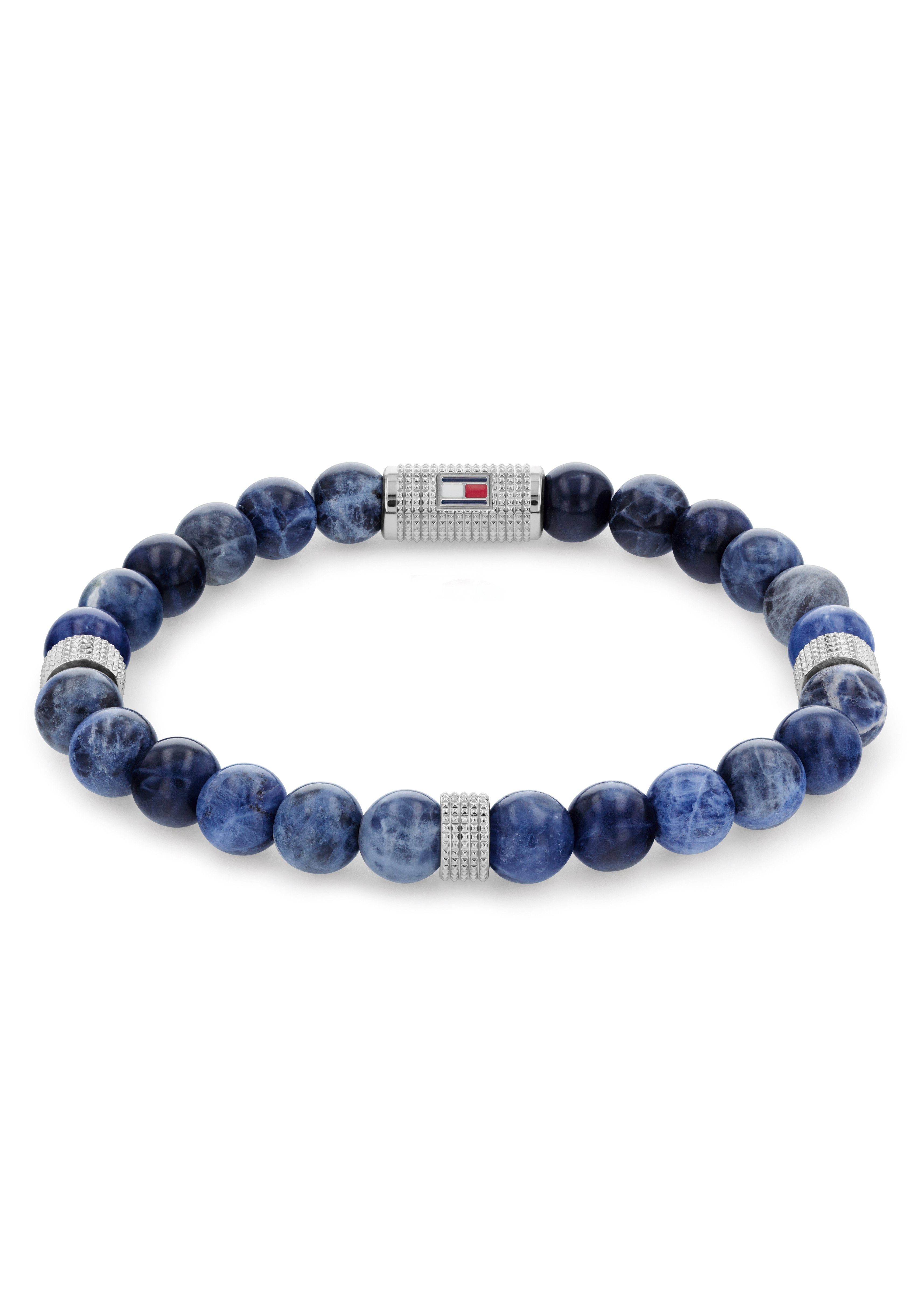 Tommy Hilfiger Armband Schmuck Edelstahl Armschmuck, mit Lavastein oder Sodalith