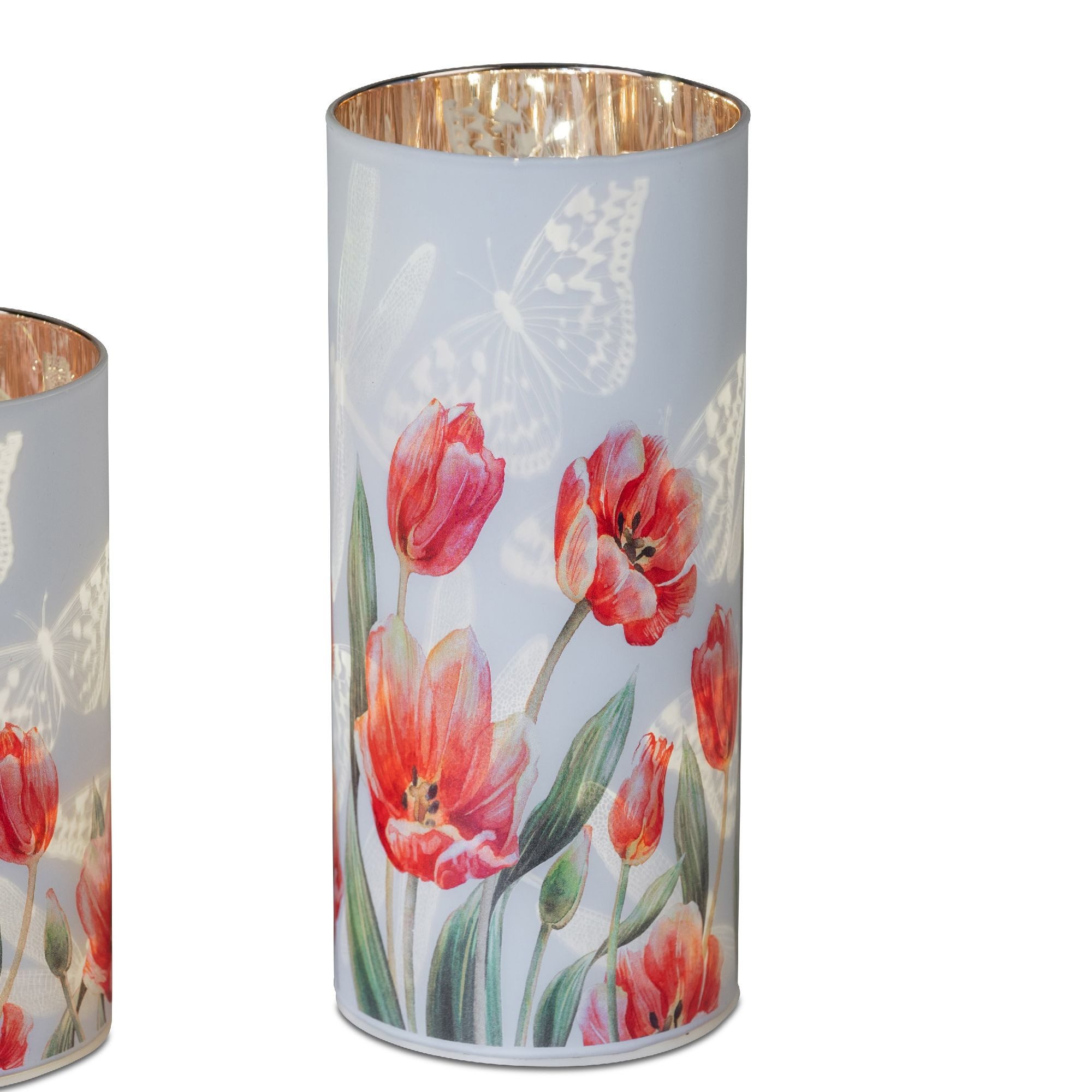 formano Nachttischlampe Frühlingszeit, Mit Timerfunktion, Mehrfarbig, Motiv: Tulpen