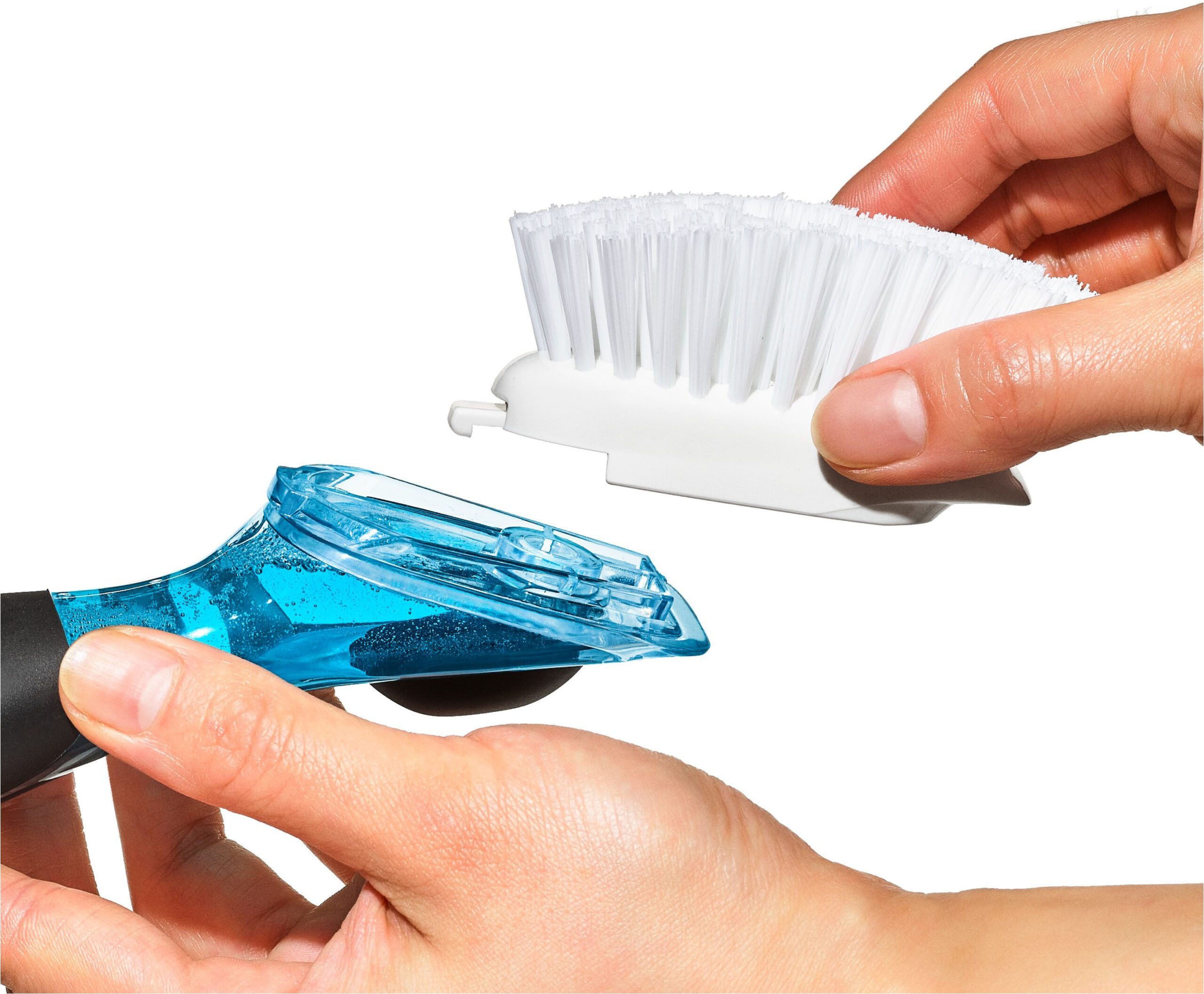 OXO Good Grips Reinigungsbürste, mit Spülmitteldosierung