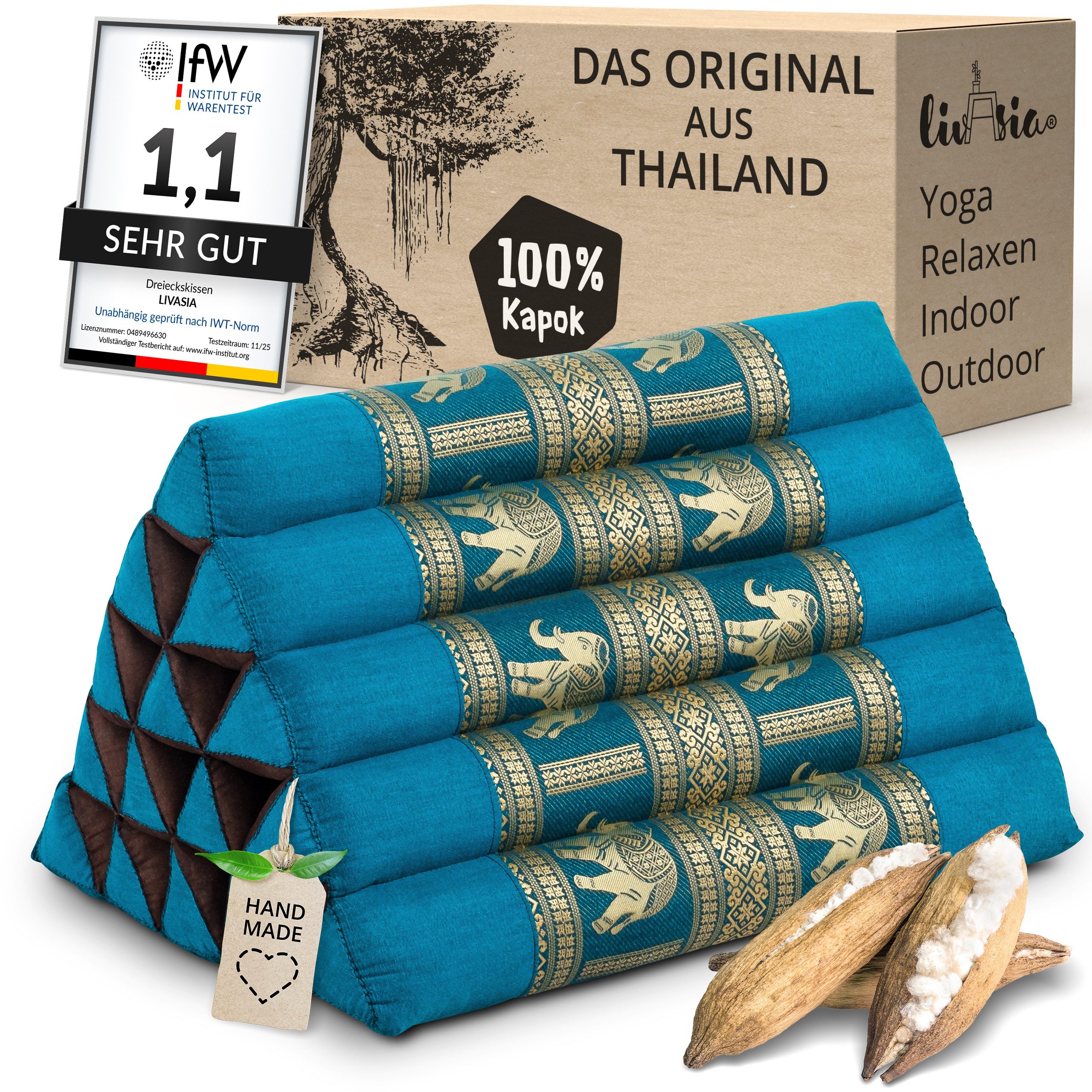 Keilkissen Dreieckskissen hoch (Deluxe) - 38x55x35cm