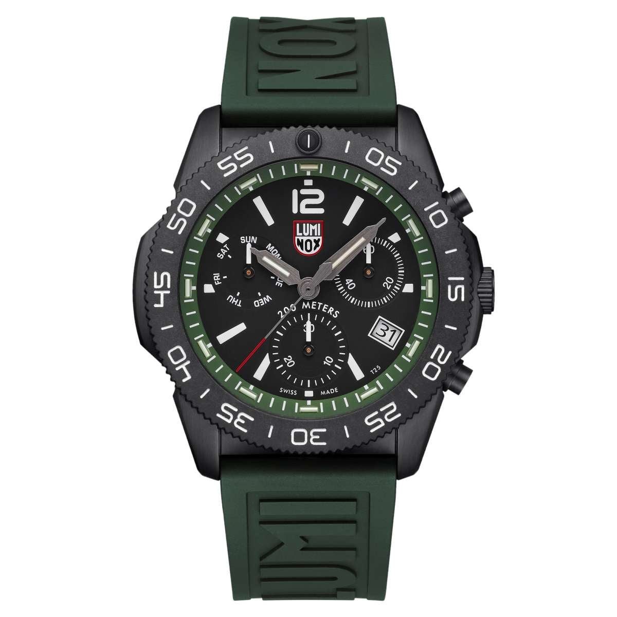 Luminox Quarzuhr XS.3147, für Herren-Taucheruhr Chronograph Pacific Diver Grün