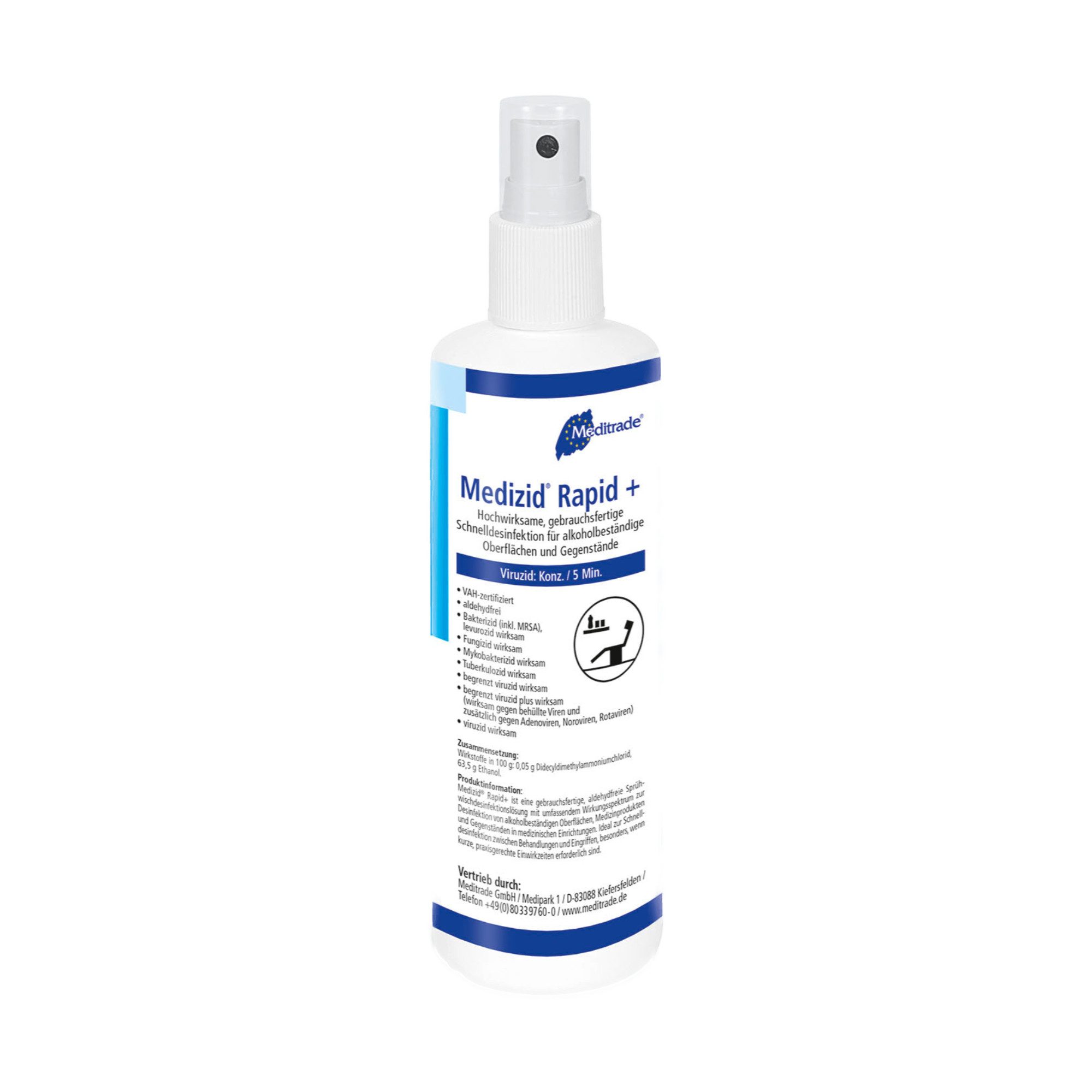 MediTrade Medizid® Rapid+ - Flächendesinfektion Oberflächen-Desinfektionsmittel