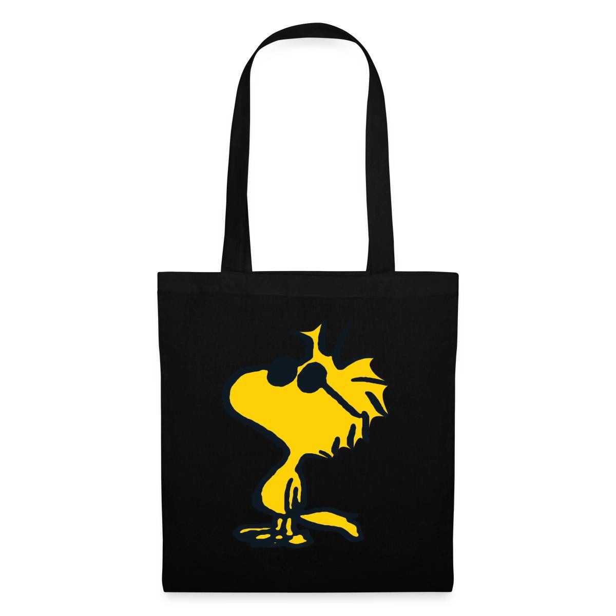 Spreadshirt Henkeltasche Peanuts Woodstock Sonnenbrille Cool Stoffbeutel (1-tlg)