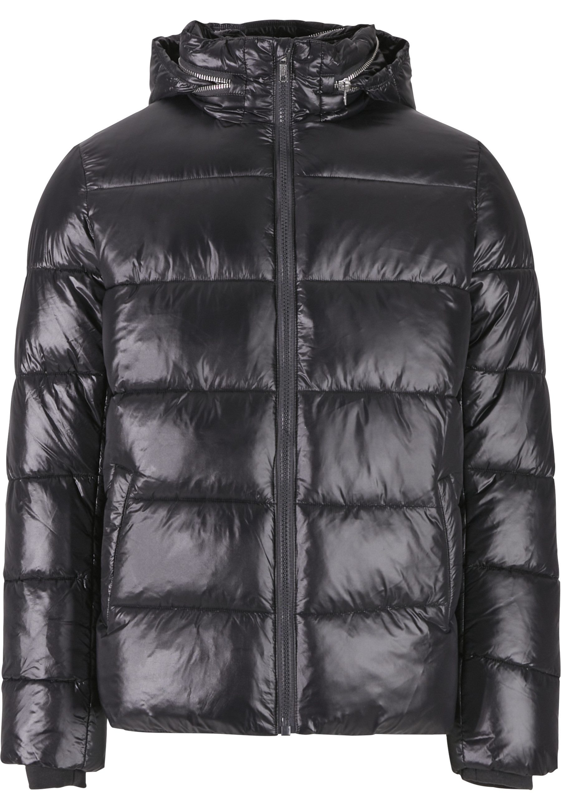 Winterjacke Urban Classics Recycled Zip neck Puffer Jacket