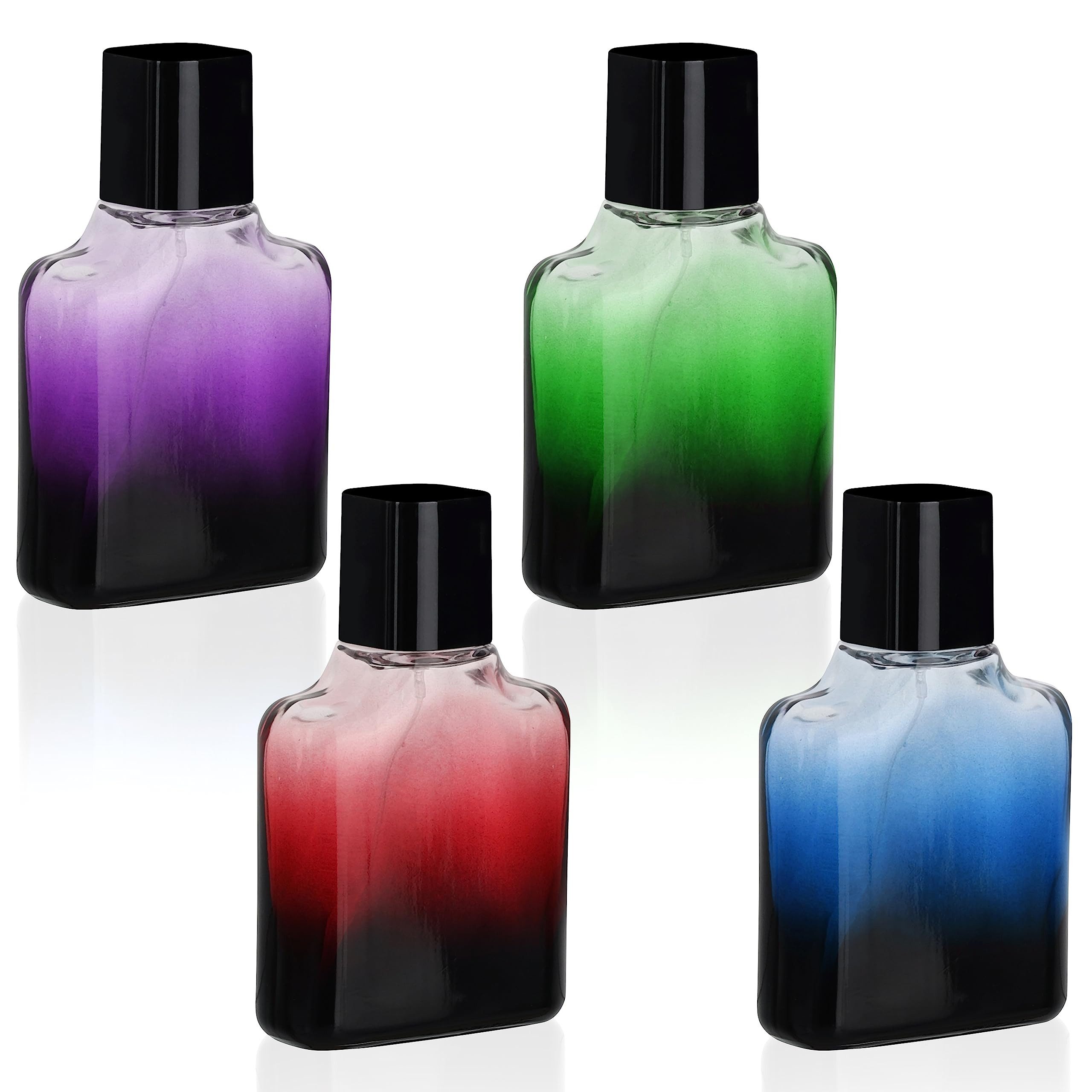 Belle Vous Sprühflasche Bunter Parfümflakon Set - 50 ml Glasflaschen - Leer & Nachfüllbar, (4-tlg)