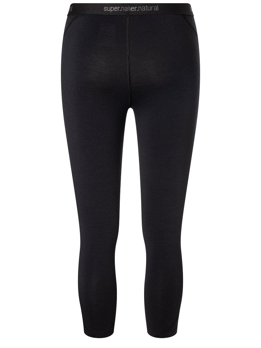 SUPER.NATURAL Thermounterhose für Damen, Merino W ARCTIC230 TIGHT 3/4 funktioneller Merino-Materialmix