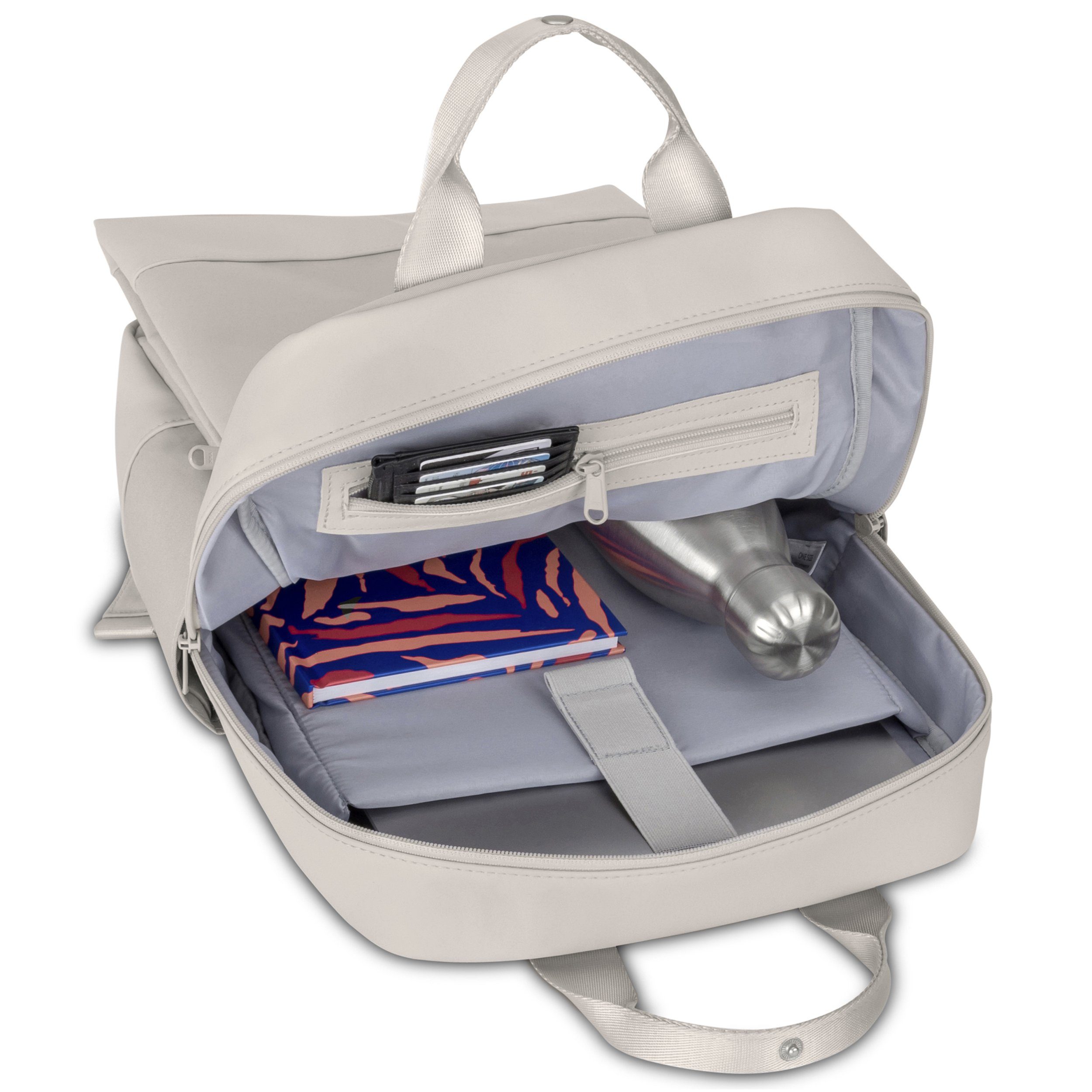 Johnny Urban Cityrucksack Jona Large Tagesrucksack Damen mit Laptop Fach, Versteckte Fächer, Laptopfach, Wasserabweisend