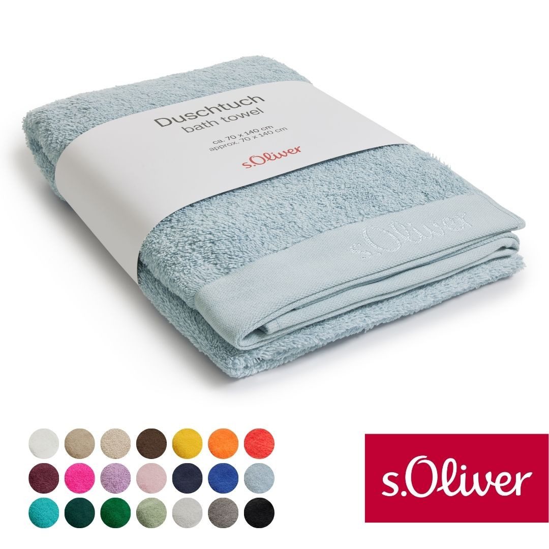 s.Oliver Duschtuch s.Oliver, Premium Qualität, 600 gr/m², auch als Sets erhältlich, Walkfrottier (1-St), große Farbauswahl, auch als Handtuch, Waschhandschuh, Gästetuch