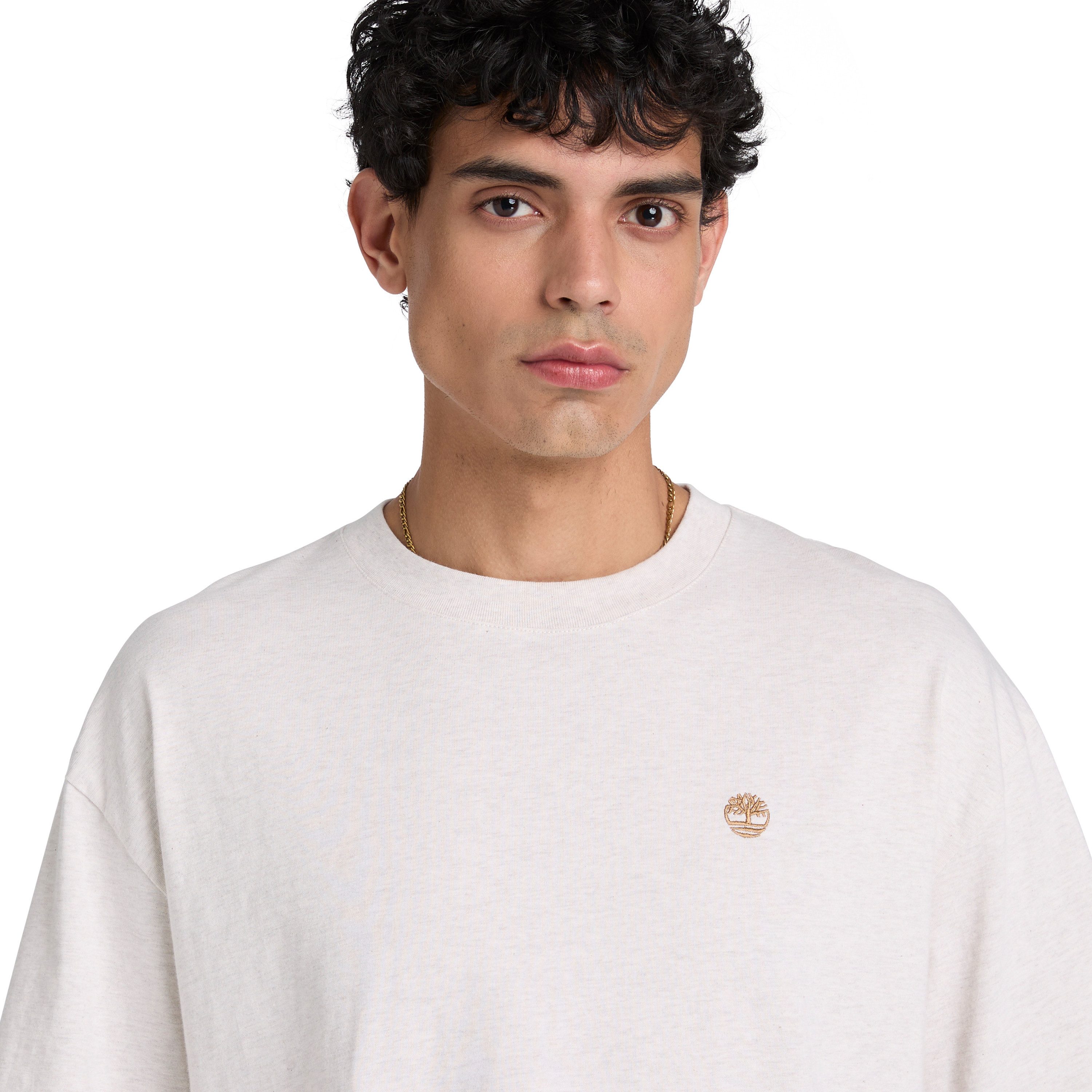 Timberland T-Shirt DUNSTAN RIVER - SS Tee (Relaxed) mit Rundhalsausschnitt, aus Baumwolle, Kurzarm, normale Länge