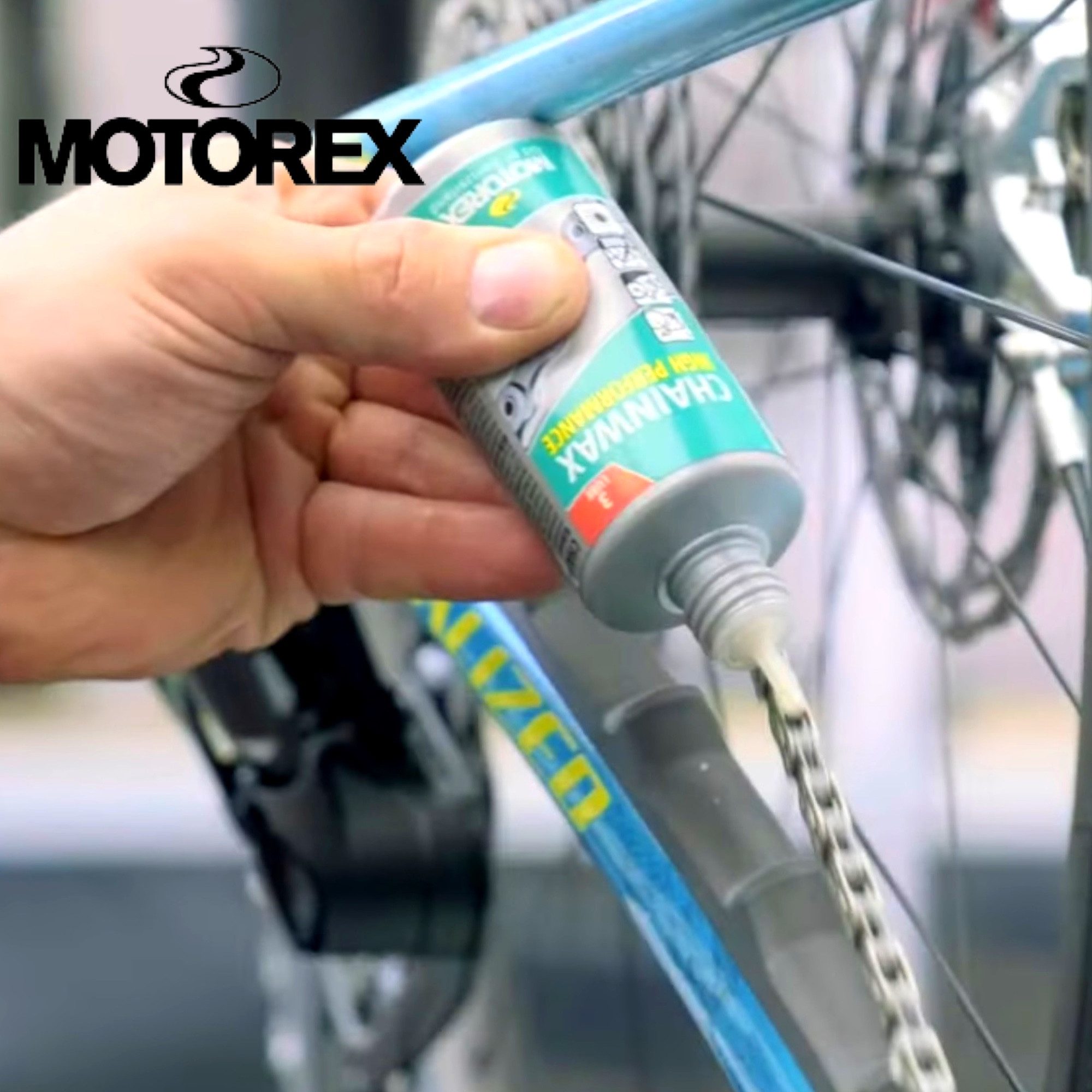 Motorex Fahrrad-Montageständer Motorex Fahrrad MTB Road Ebike Kettenwax Ketten Öl Service Bio 100ml