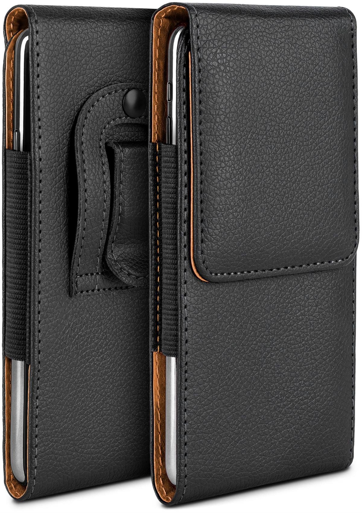 moex Handyhülle moex® Plug Case für Apple iPhone 16 Plus, Handy Gürteltasche, 360 Grad Schutz mit Gürtelschlaufe PU Leder Tasche