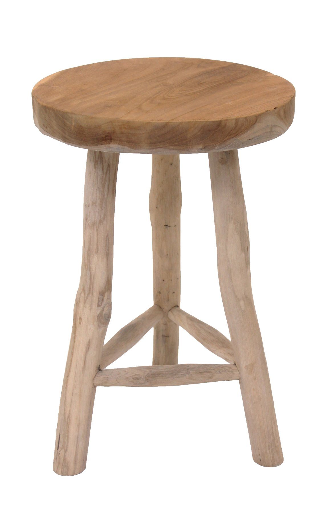 Spetebo Blumenhocker Teak Blumenhocker mit 3 günstig online kaufen