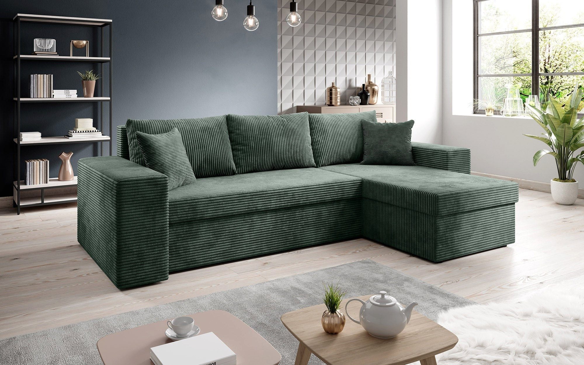 Luxusbetten24 Schlafsofa Designer Sofa Denver, mit günstig online kaufen