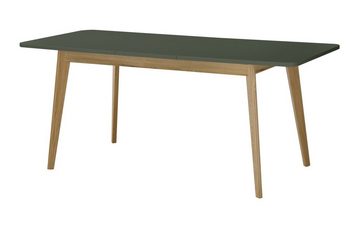 Furn.Design Esstisch Juna (Küchentisch in Eiche mit Salbeigrün, ausziehbar 140 - 180 cm), 4 bis 8 Personen