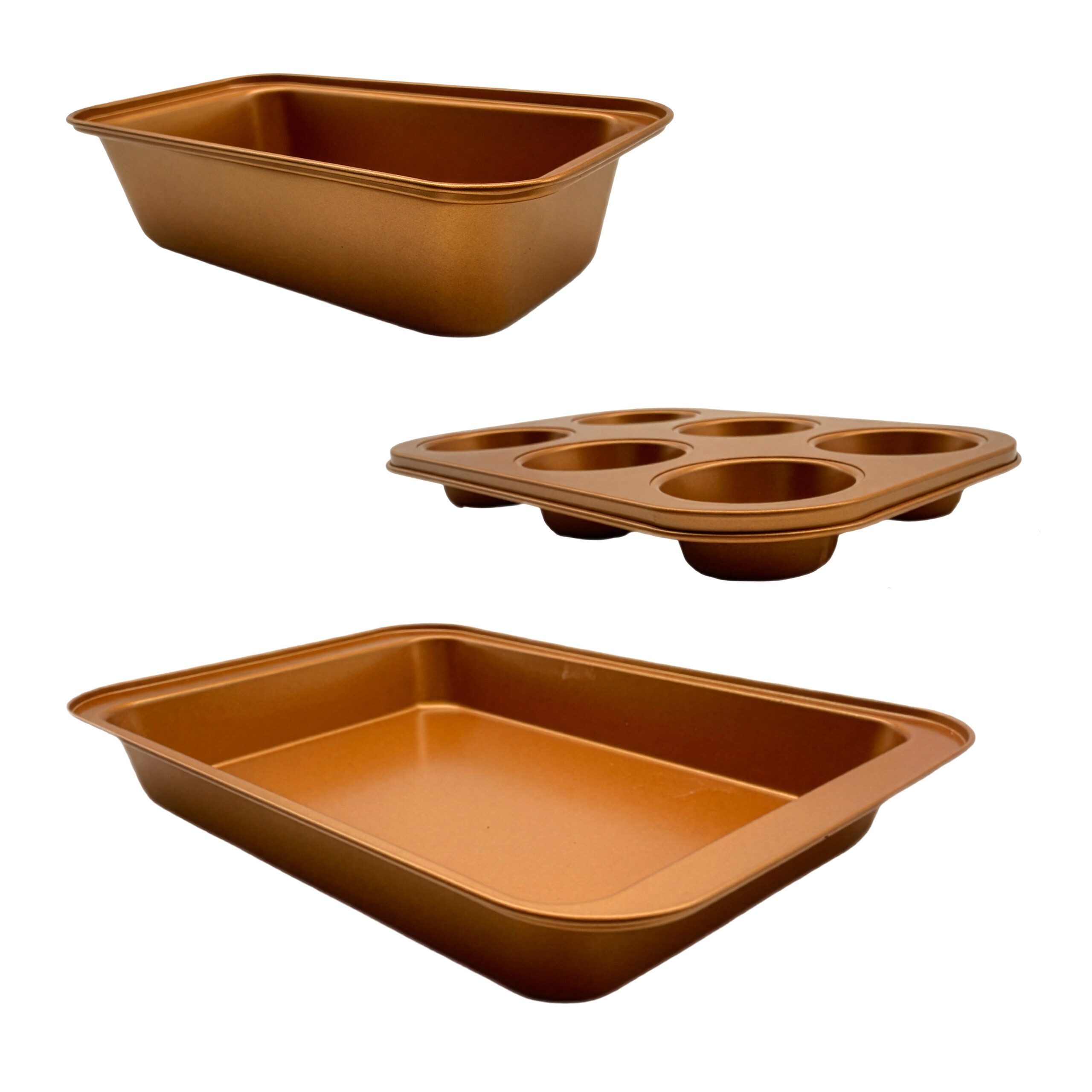 relaxdays Backform 3-teiliges Backformen Set, (3-teiliges Set)