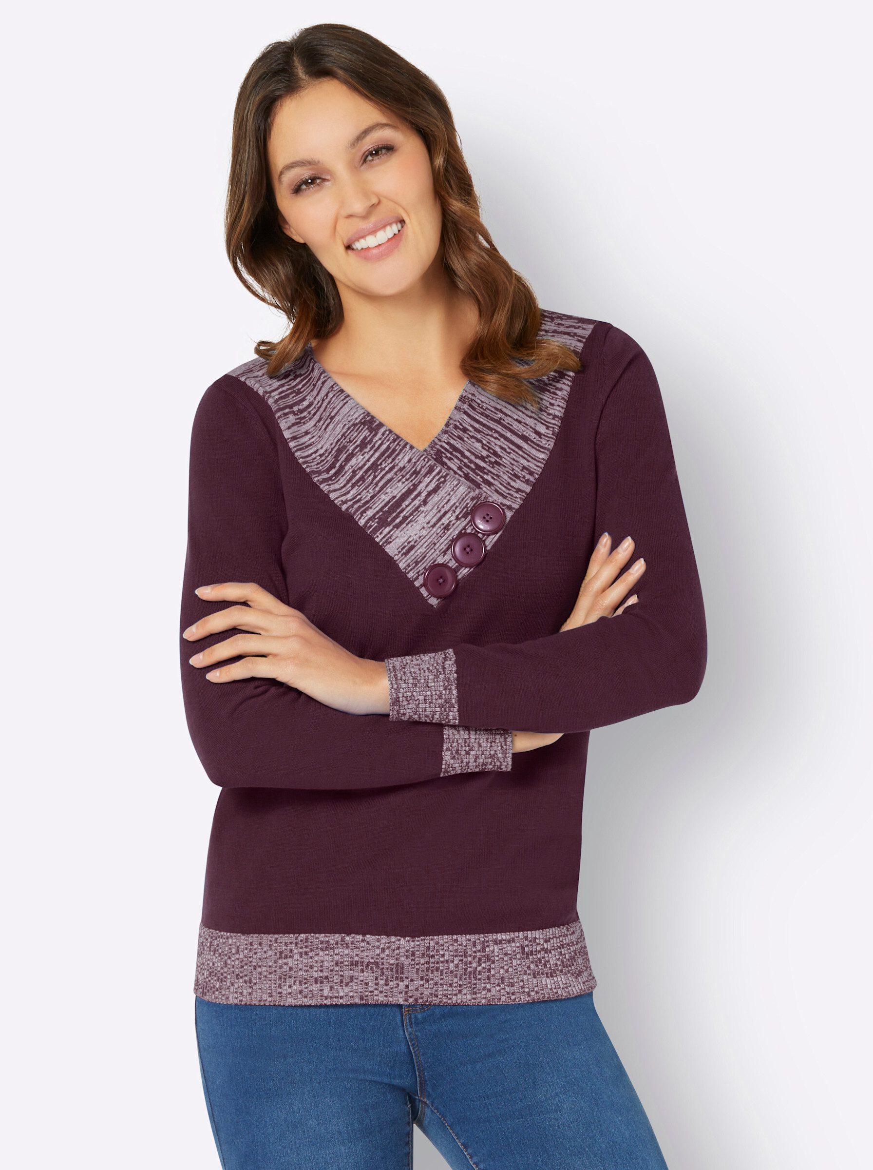 Strickpullover Langarm-Pullover