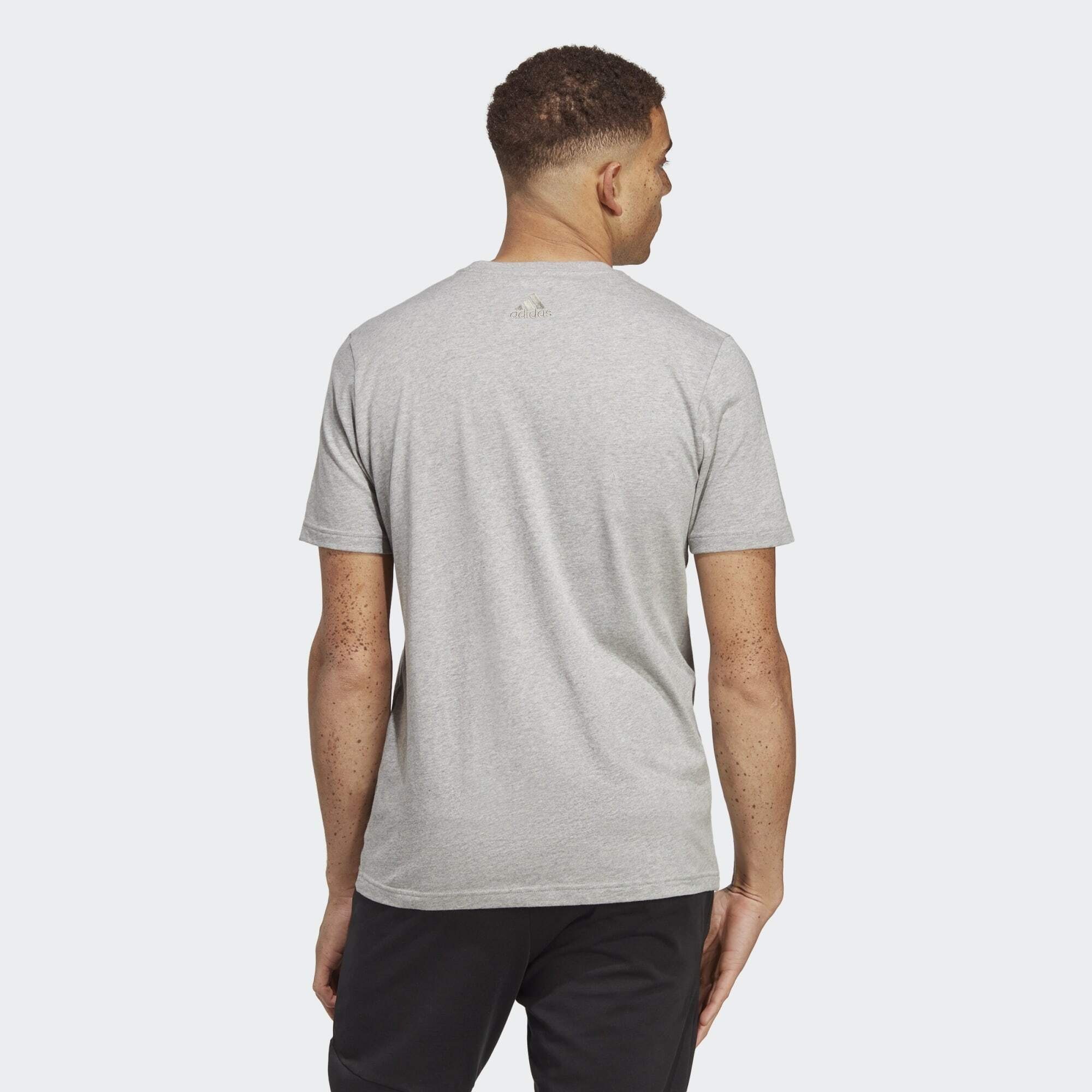 Heather Grey Sportswear T-Shirt Medium adidas