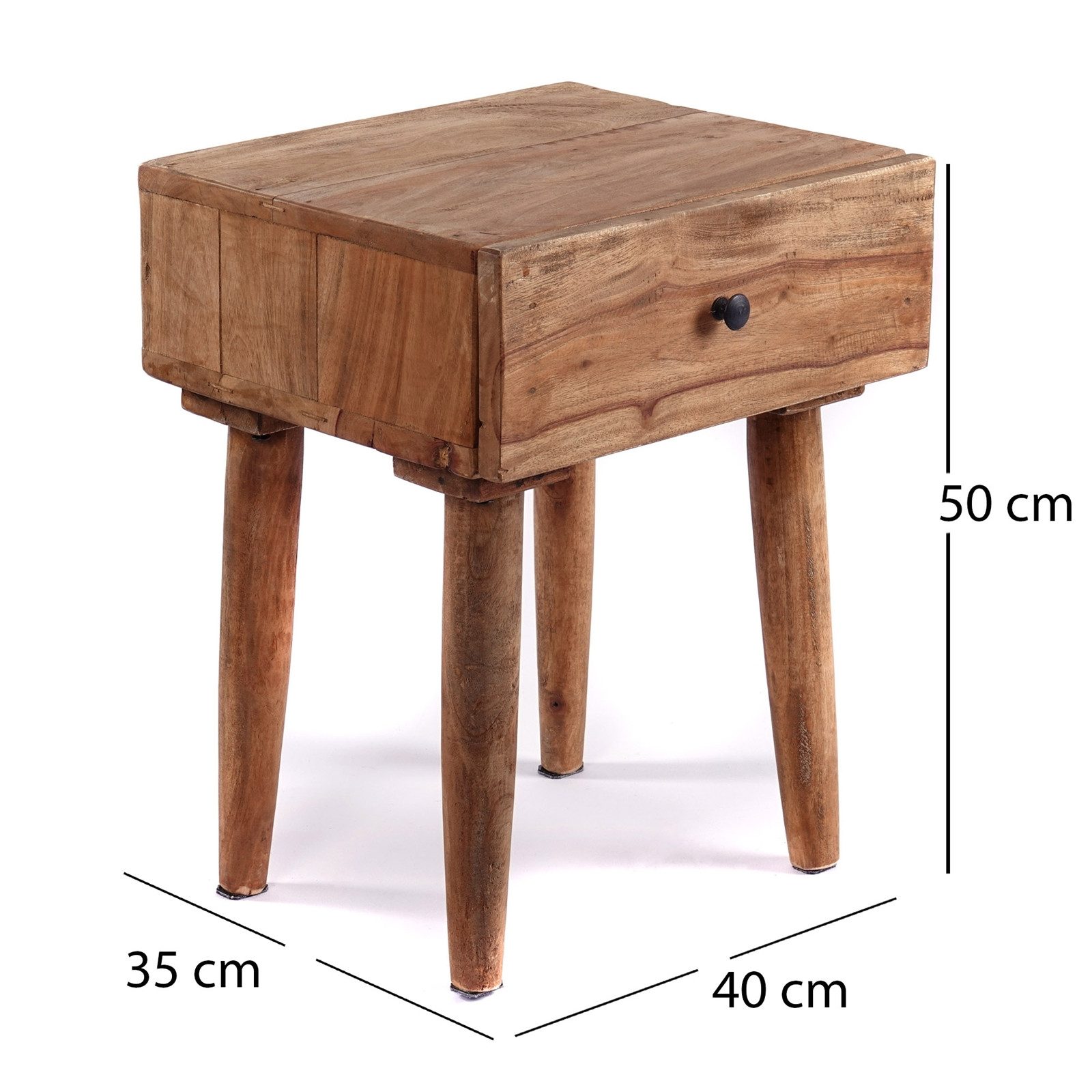 CREEDWOOD Beistelltisch BEISTELLTISCH "SLEEK", 50cm, Altholz günstig online kaufen