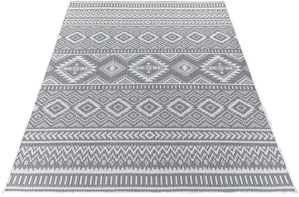 Carpet City Outdoorteppich "PALM 3522" rechteckig 5 mm Höhe Läufer, Wetterf günstig online kaufen