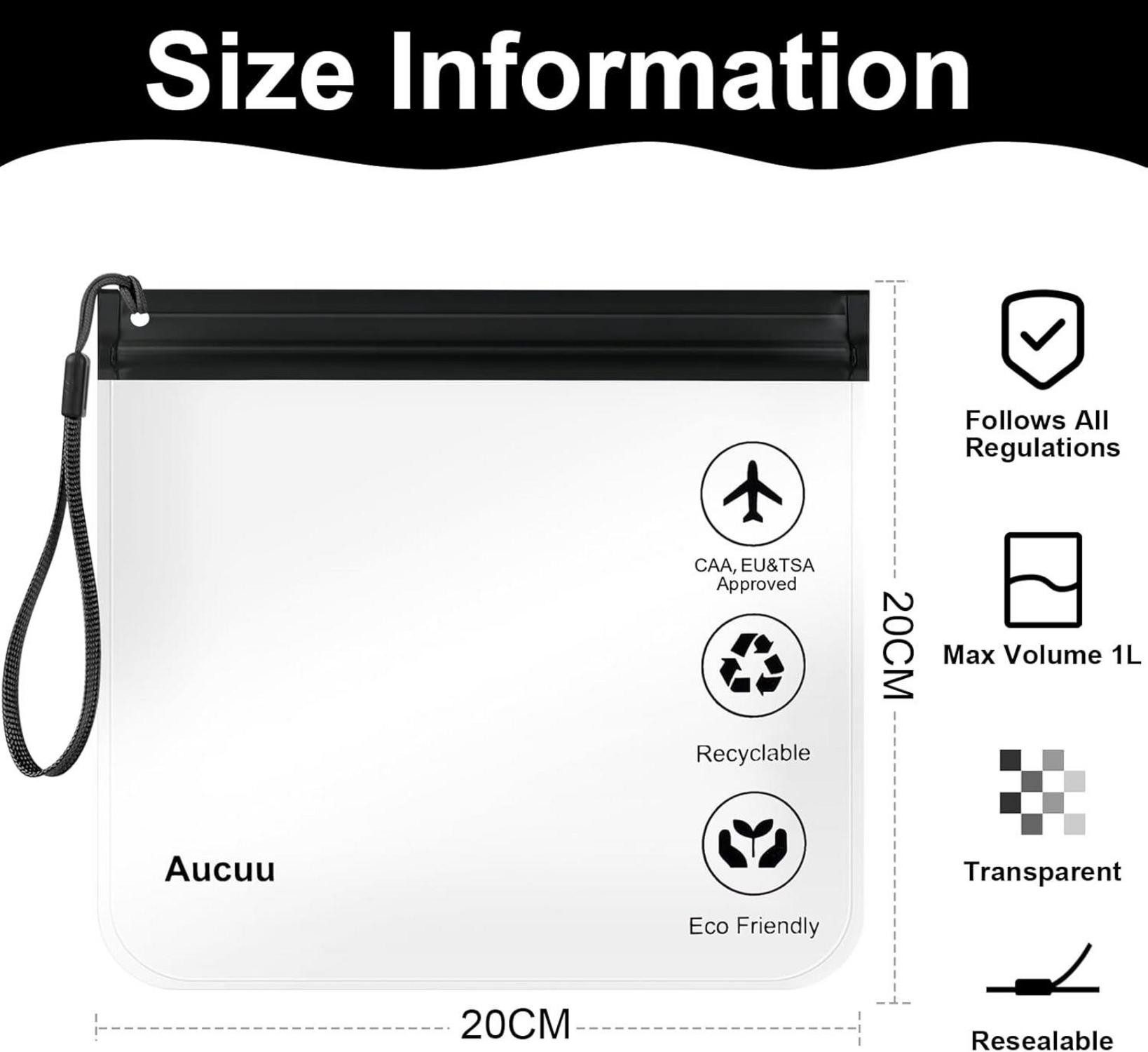 LuxusKollektion Liquidtasche Transparente 1L Kulturbeutel für günstig online kaufen