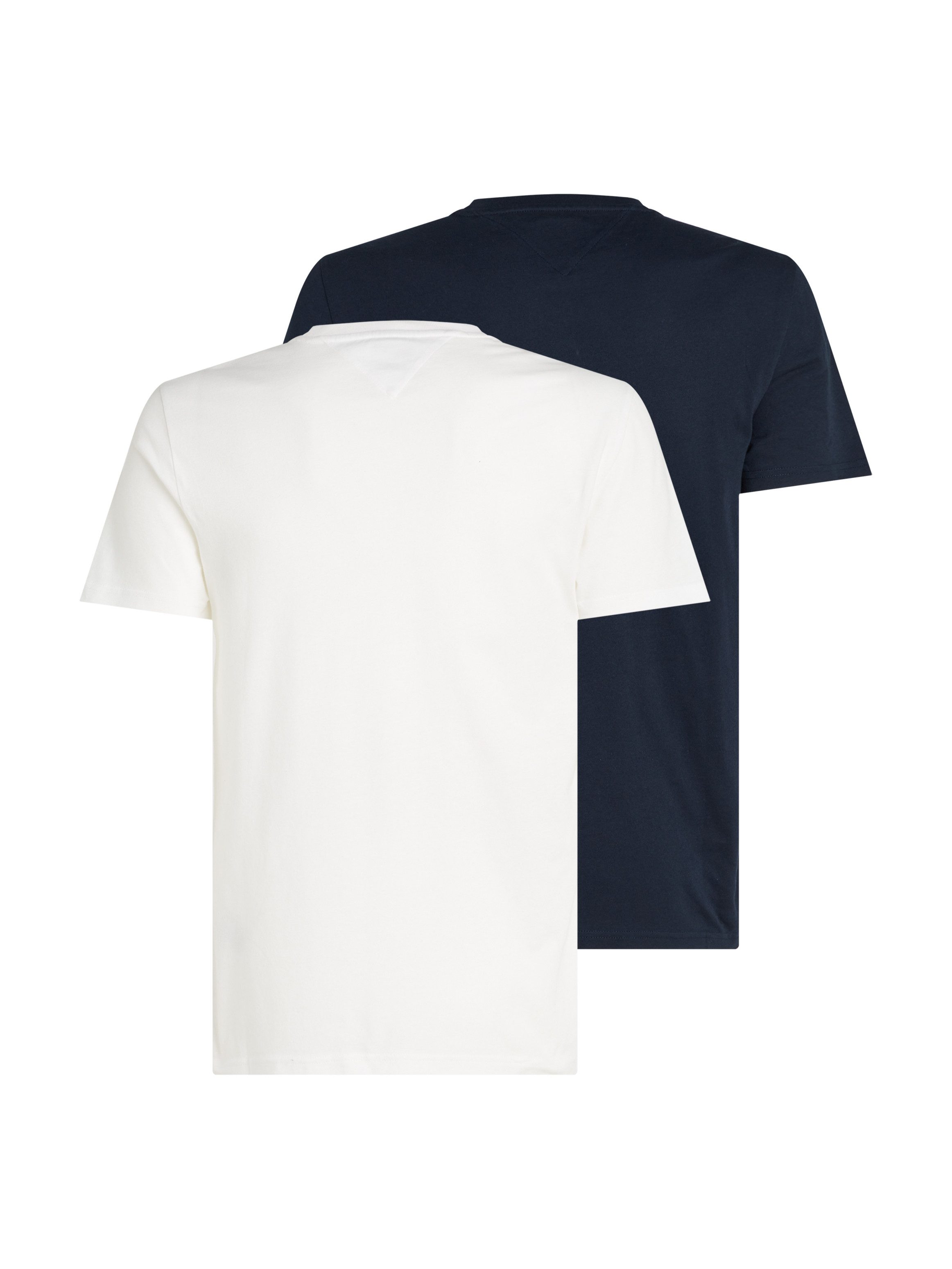 Tommy Jeans Rundhalsshirt TJM XSLIM 2PACK JERSEY TEE EXT (Packung, 2er-Pack) Logostickerei, 2Pack – Bild 5 von 5
