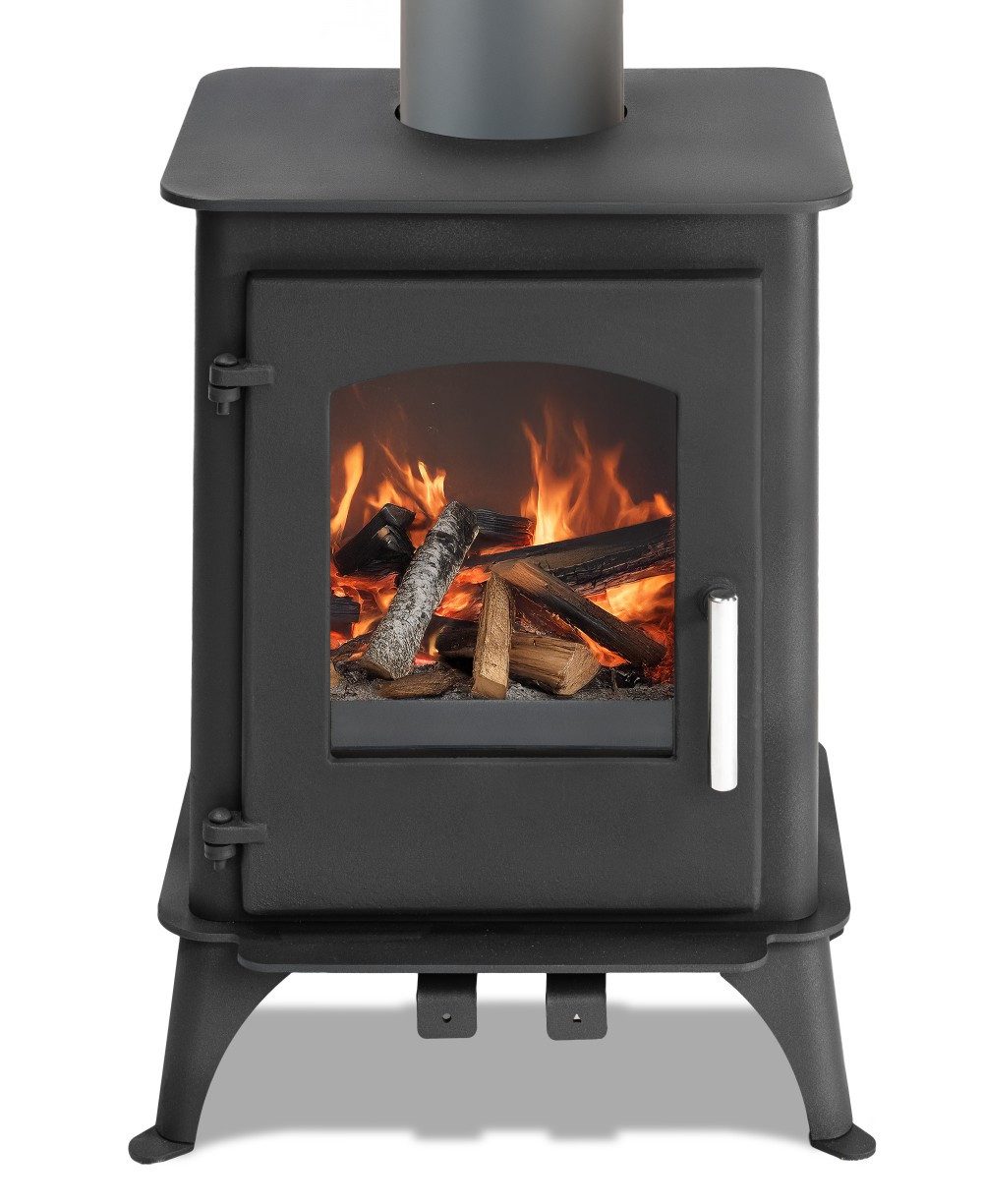 ECOfoxx Kaminofen EEK A - Kleiner Kaminofen Modell DL007, ext. Zuluft, Holz günstig online kaufen