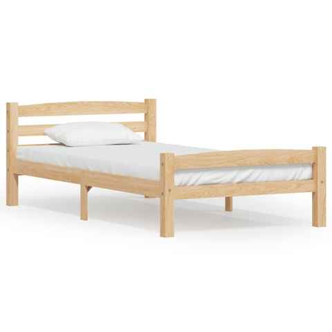 vidaXL Bett Massivholzbett Kiefer 90x200 cm