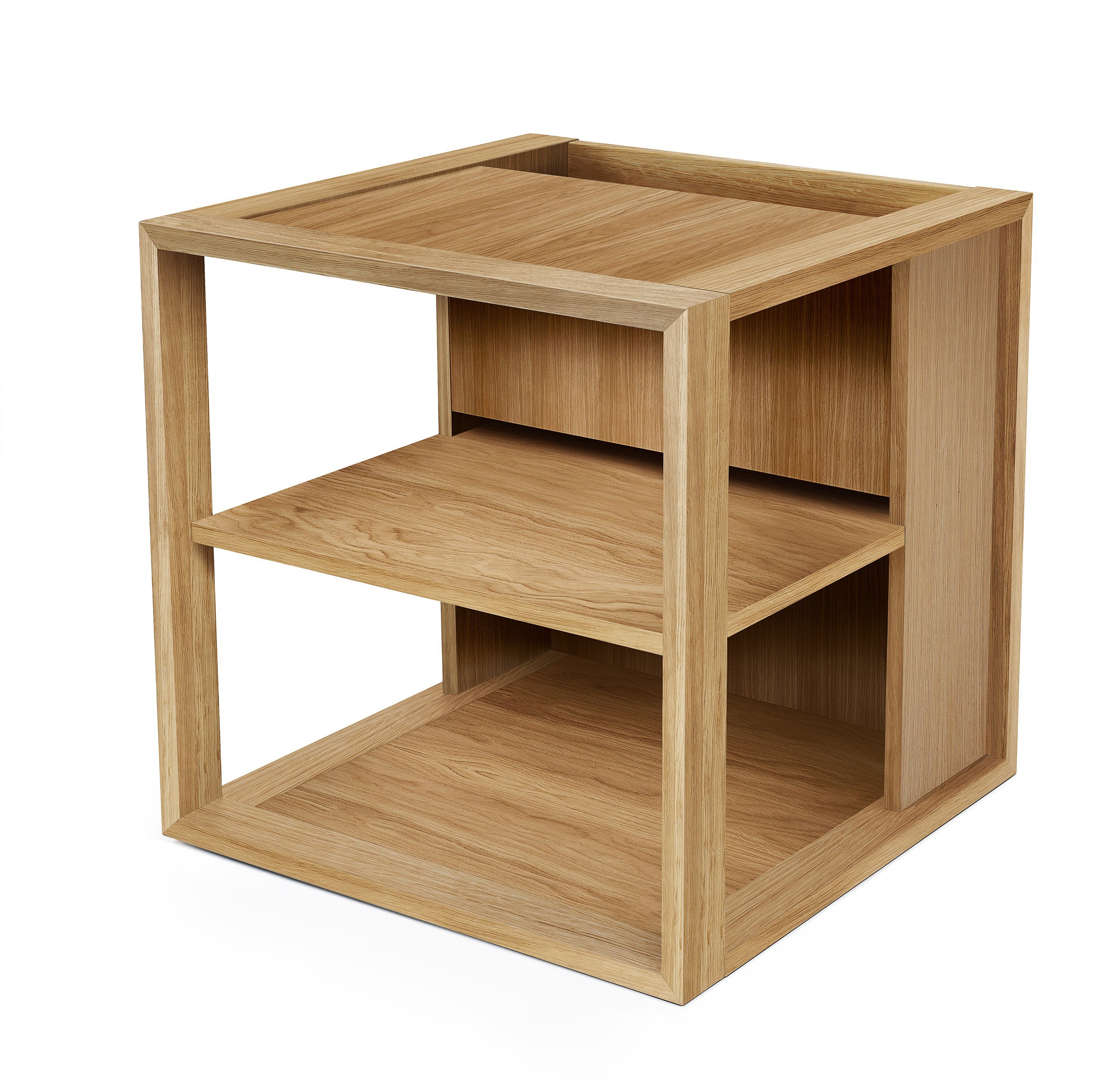 Woodman Couchtisch Cube, Holzfurnier aus Eiche, FSC®-zertifiziert
