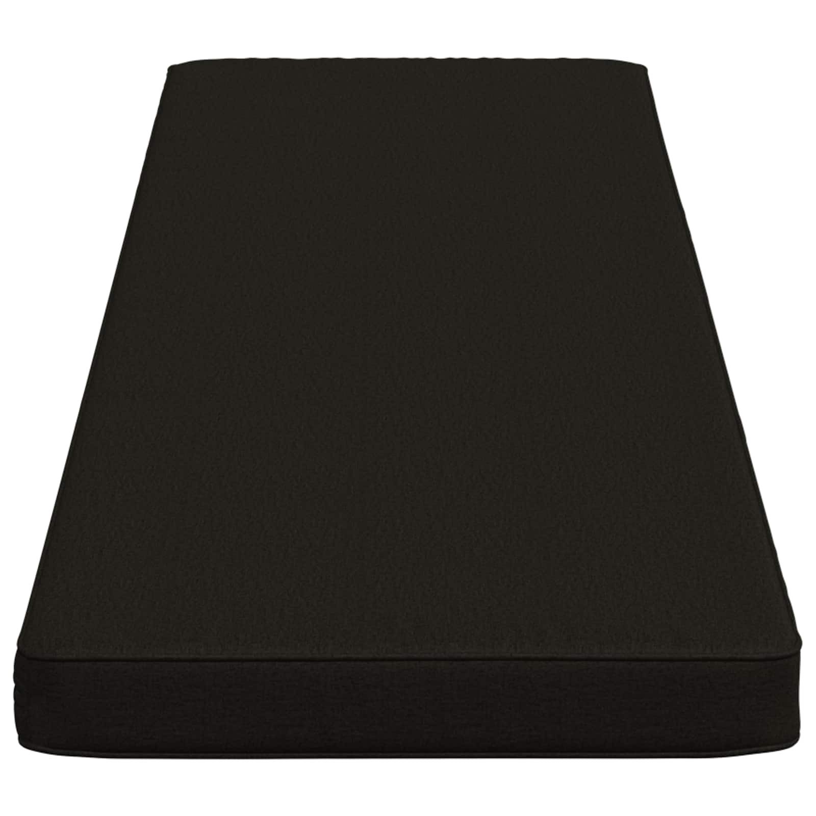 vidaXL Sitzauflage 1-teiliges Bankkissen VUGHT 100 % Polyester Schwarz, (1 St)
